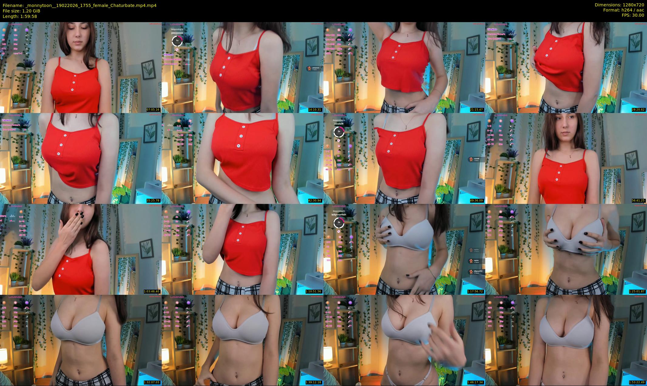 _monnytoon_ — 120 minute Chaturbate female cam show recording, 720p, Feb 19, 2026