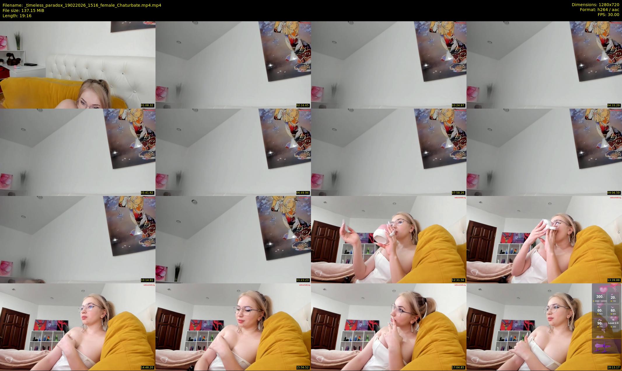 _timeless_paradox — 20 minute Chaturbate female cam show recording, 720p, Feb 19, 2026