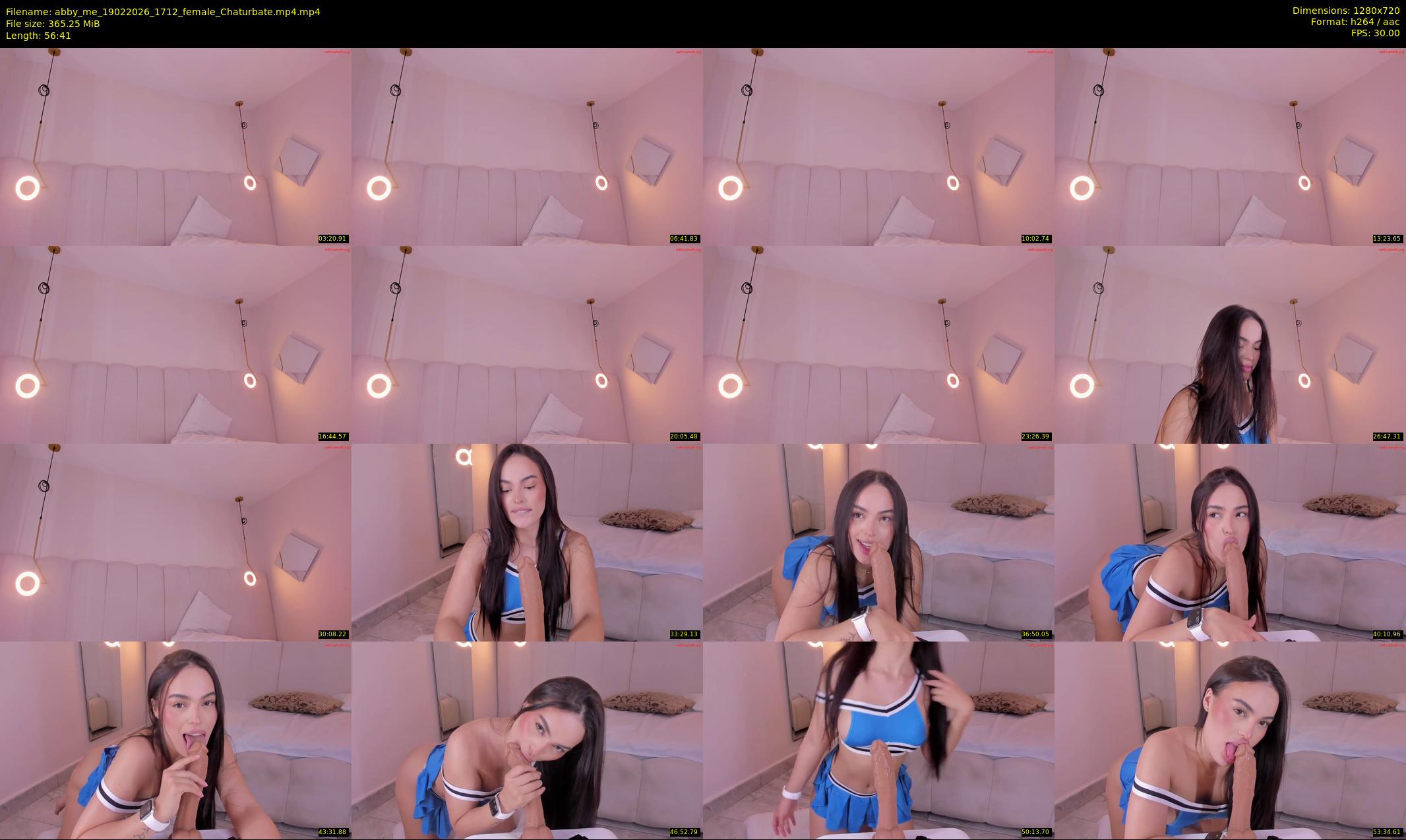 abby_me — 57 minute Chaturbate female cam show recording, 720p, Feb 19, 2026
