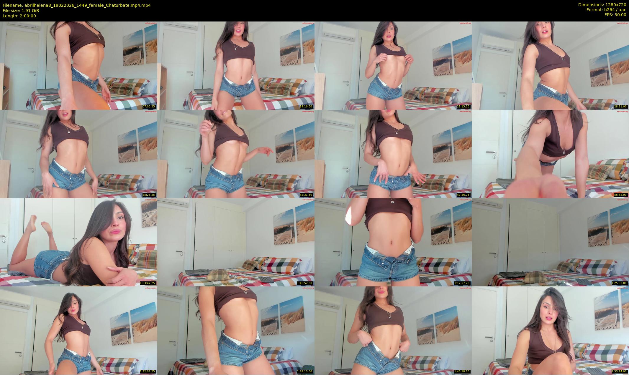 abrilhelena8 — 120 minute Chaturbate female cam show recording, 720p, Feb 19, 2026