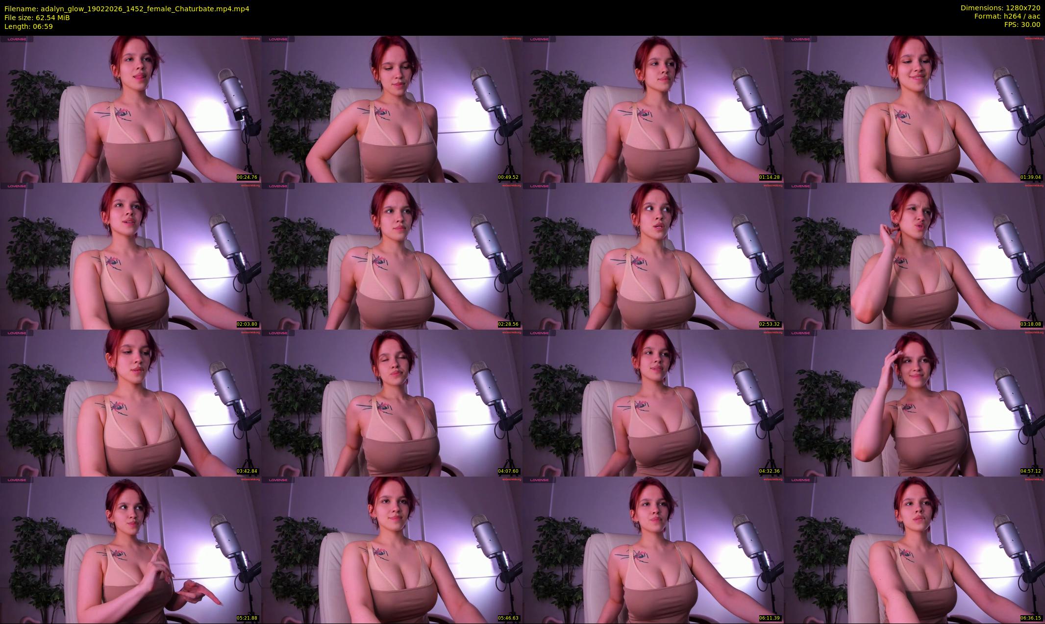 adalyn_glow — 7 minute Chaturbate female cam show recording, 720p, Feb 19, 2026