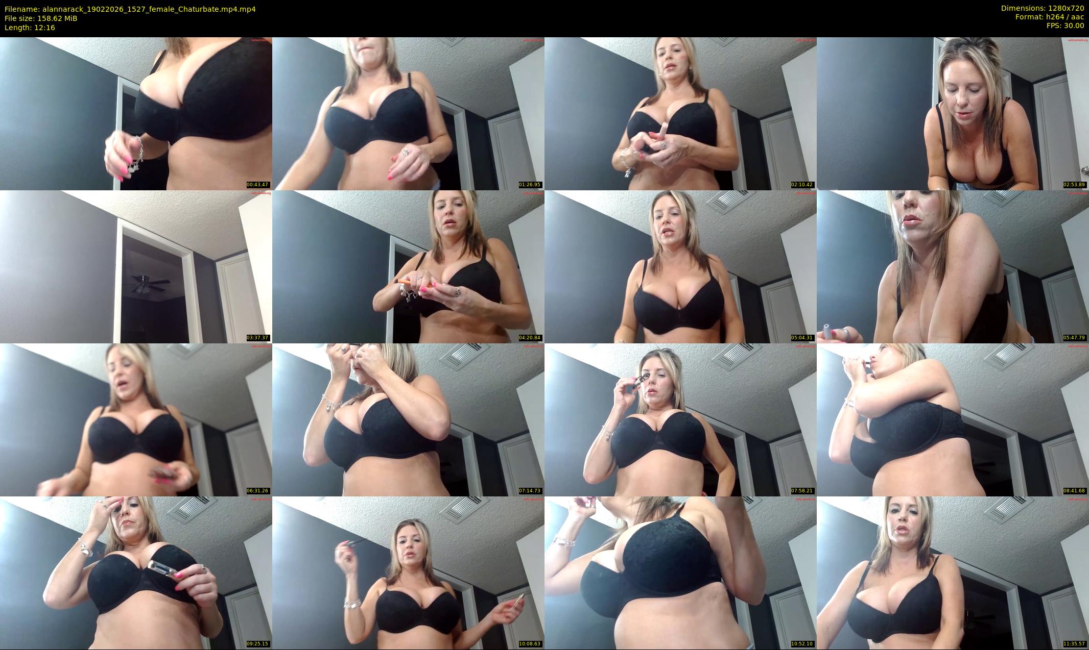 alannarack — 13 minute Chaturbate female cam show recording, 720p, Feb 19, 2026