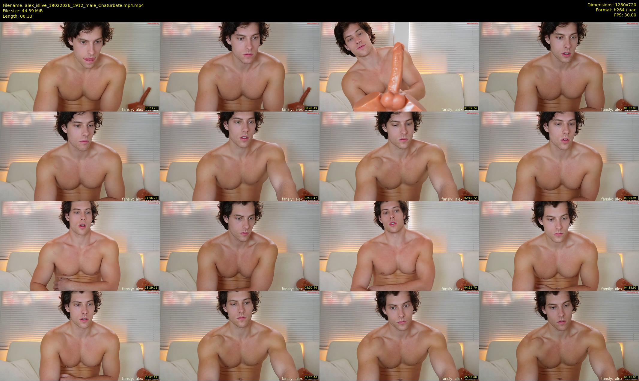 alex_islive — 7 minute Chaturbate male cam show recording, 720p, Feb 19, 2026