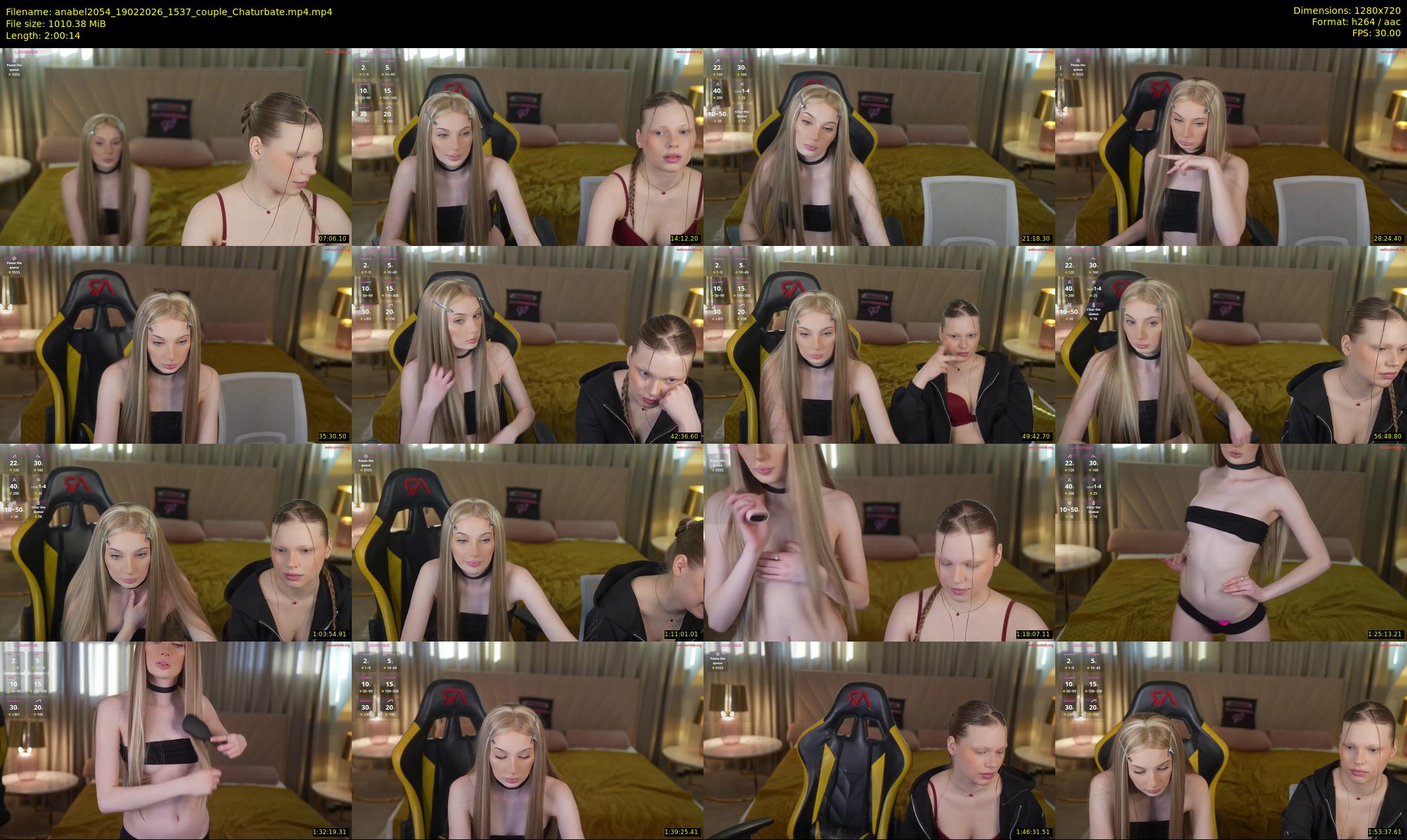 anabel2054 — 121 minute Chaturbate female cam show recording, 720p, Feb 19, 2026