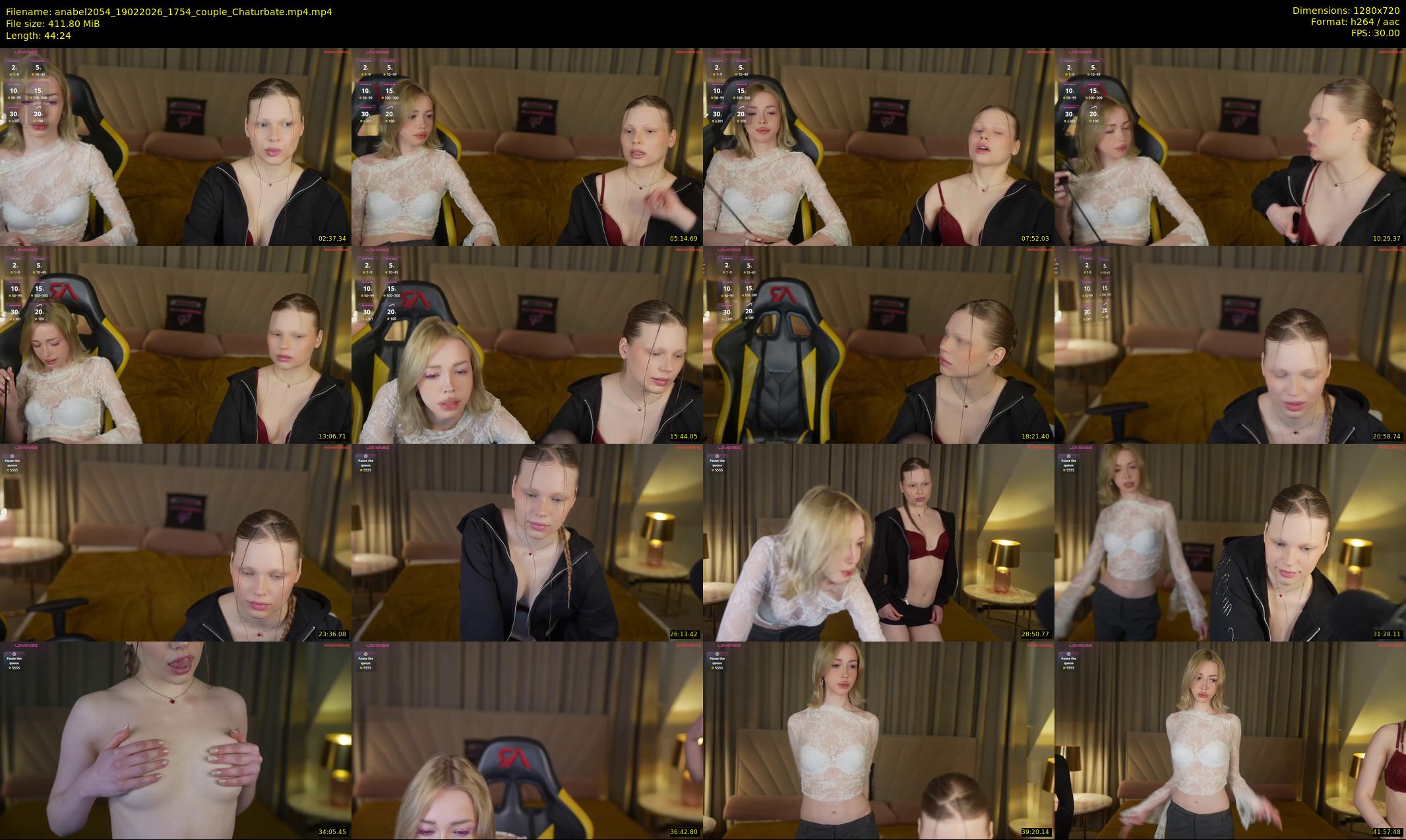 anabel2054 — 45 minute Chaturbate female cam show recording, 720p, Feb 19, 2026