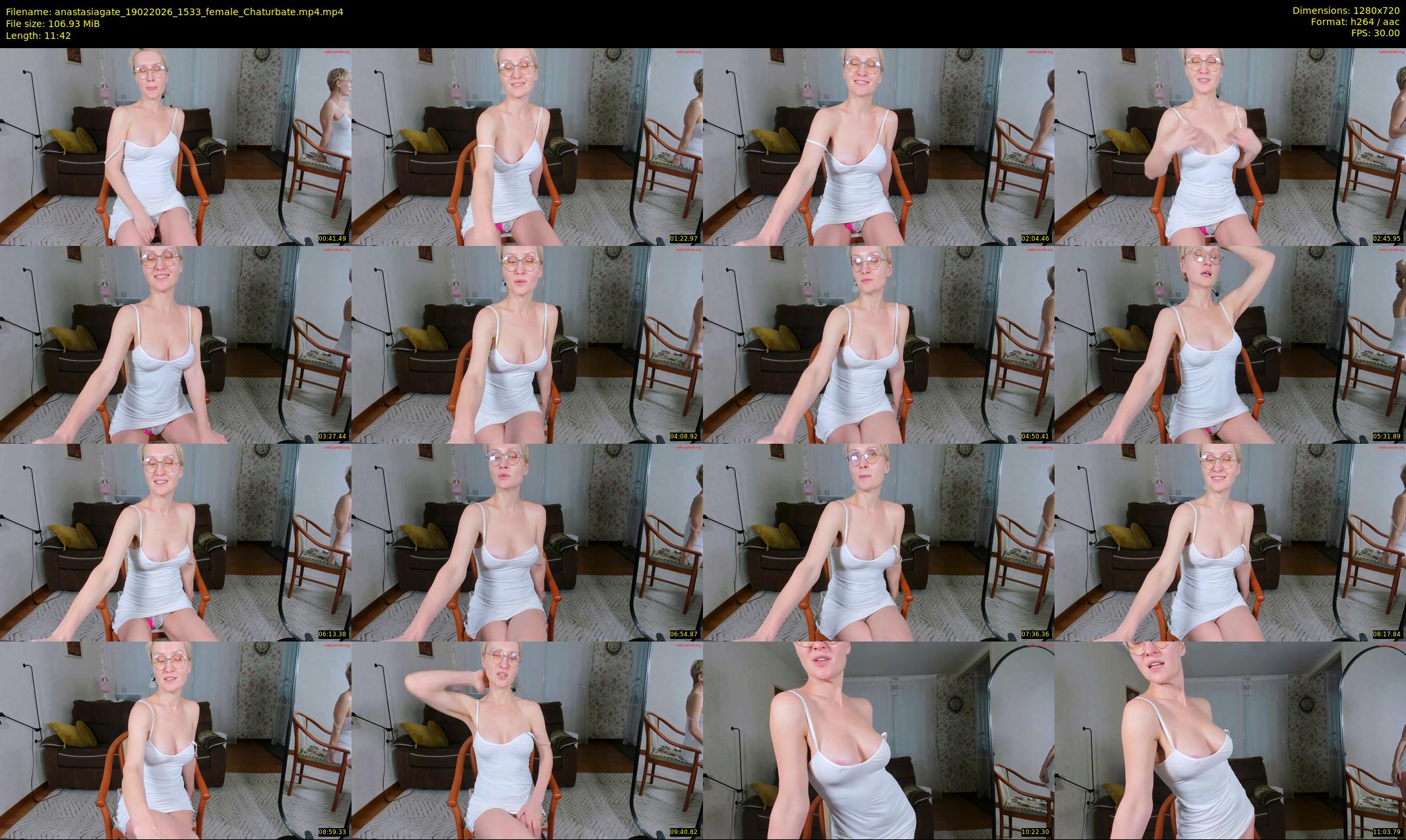 anastasiagate — 12 minute Chaturbate female cam show recording, 720p, Feb 19, 2026
