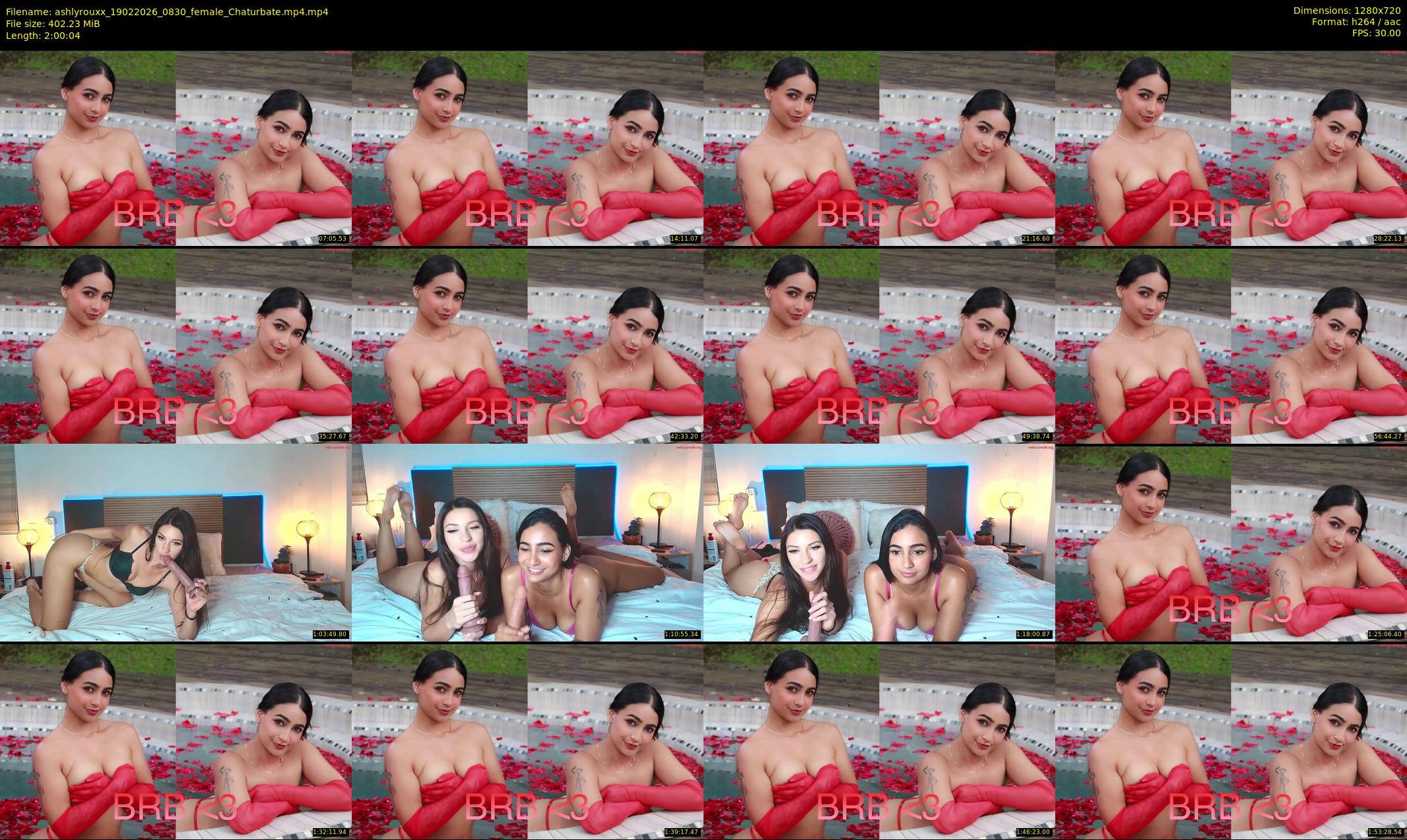 ashlyrouxx — 121 minute Chaturbate female cam show recording, 720p, Feb 19, 2026