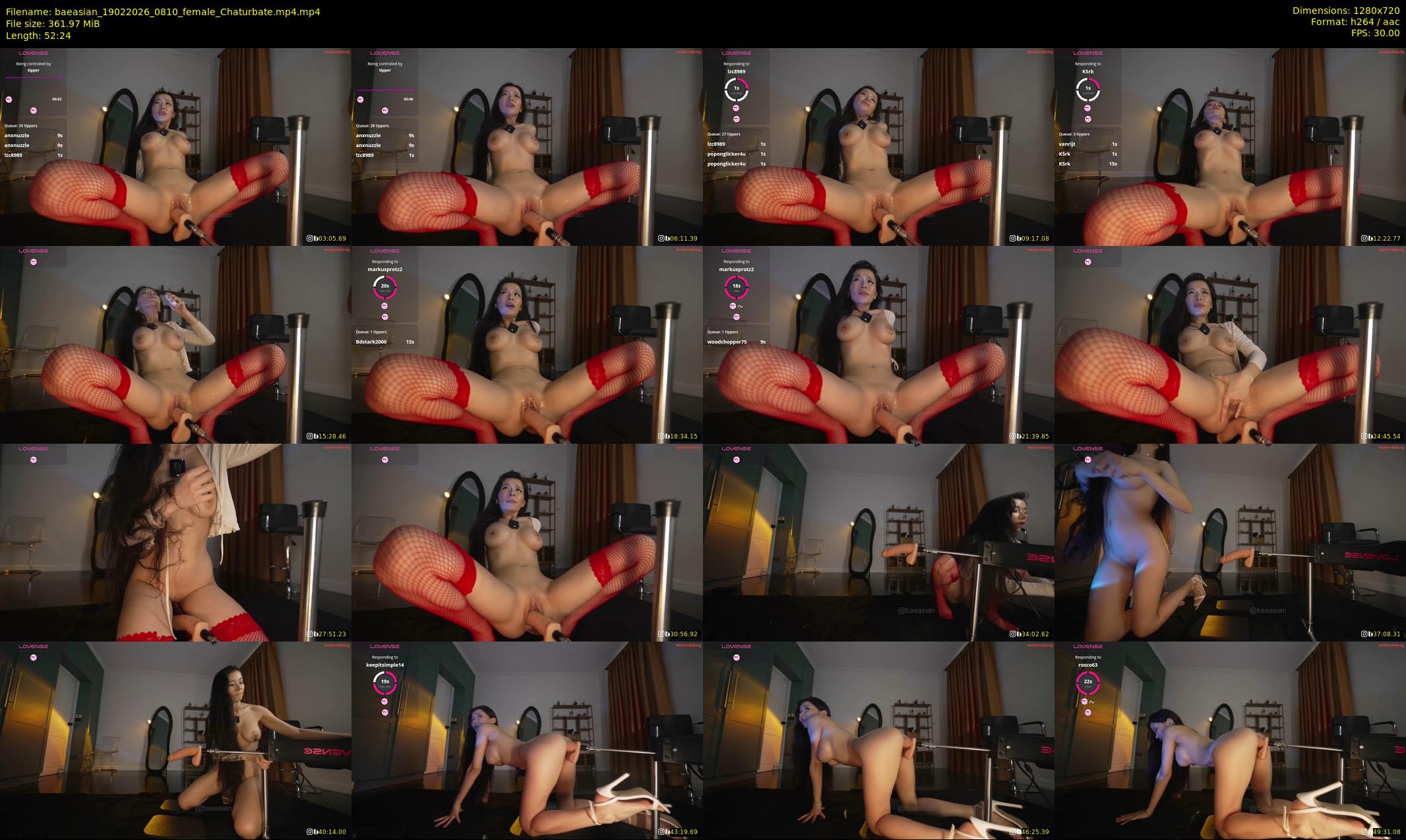 baeasian — 53 minute Chaturbate female cam show recording, 720p, Feb 19, 2026