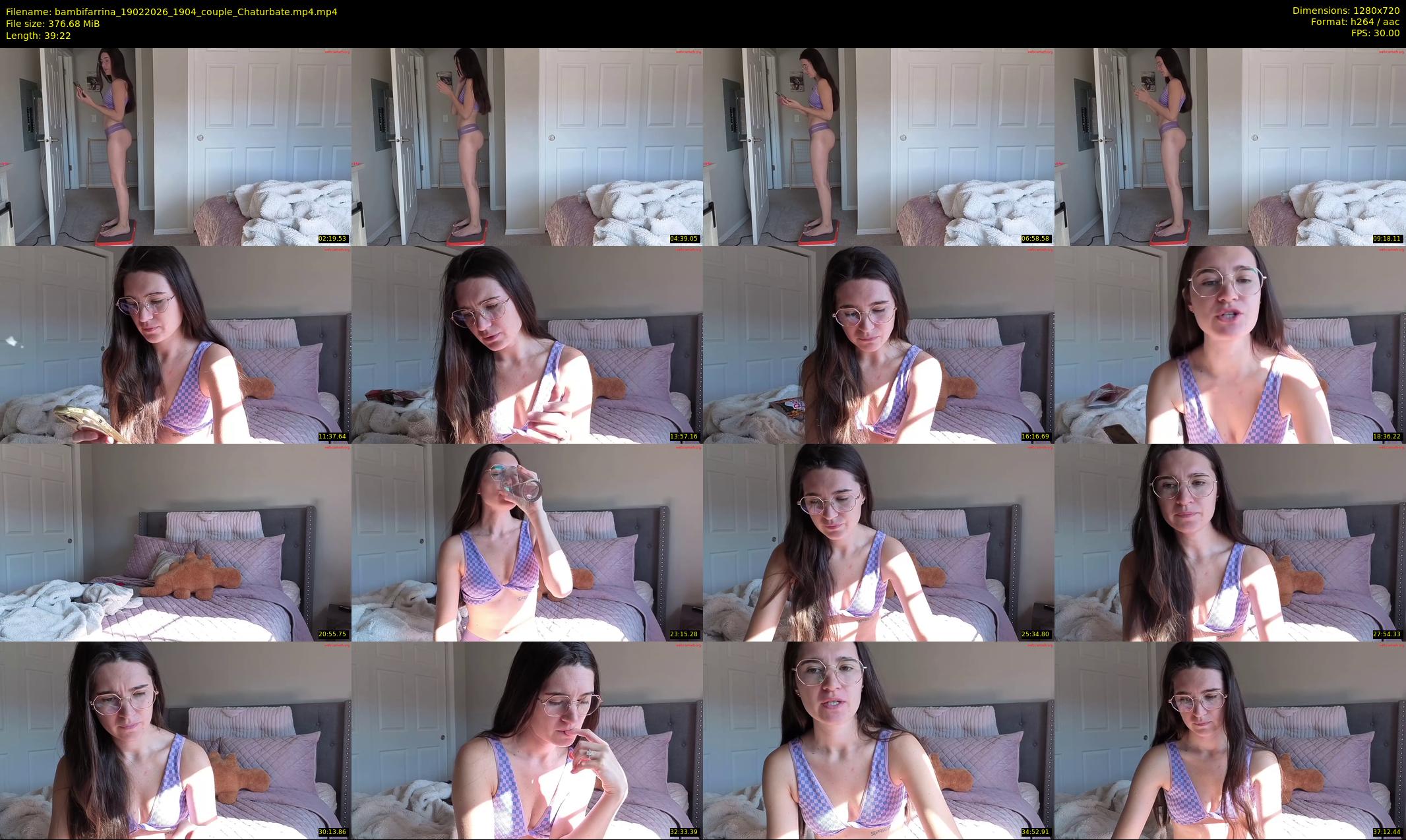 bambifarrina — 40 minute Chaturbate couple cam show recording, 720p, Feb 19, 2026
