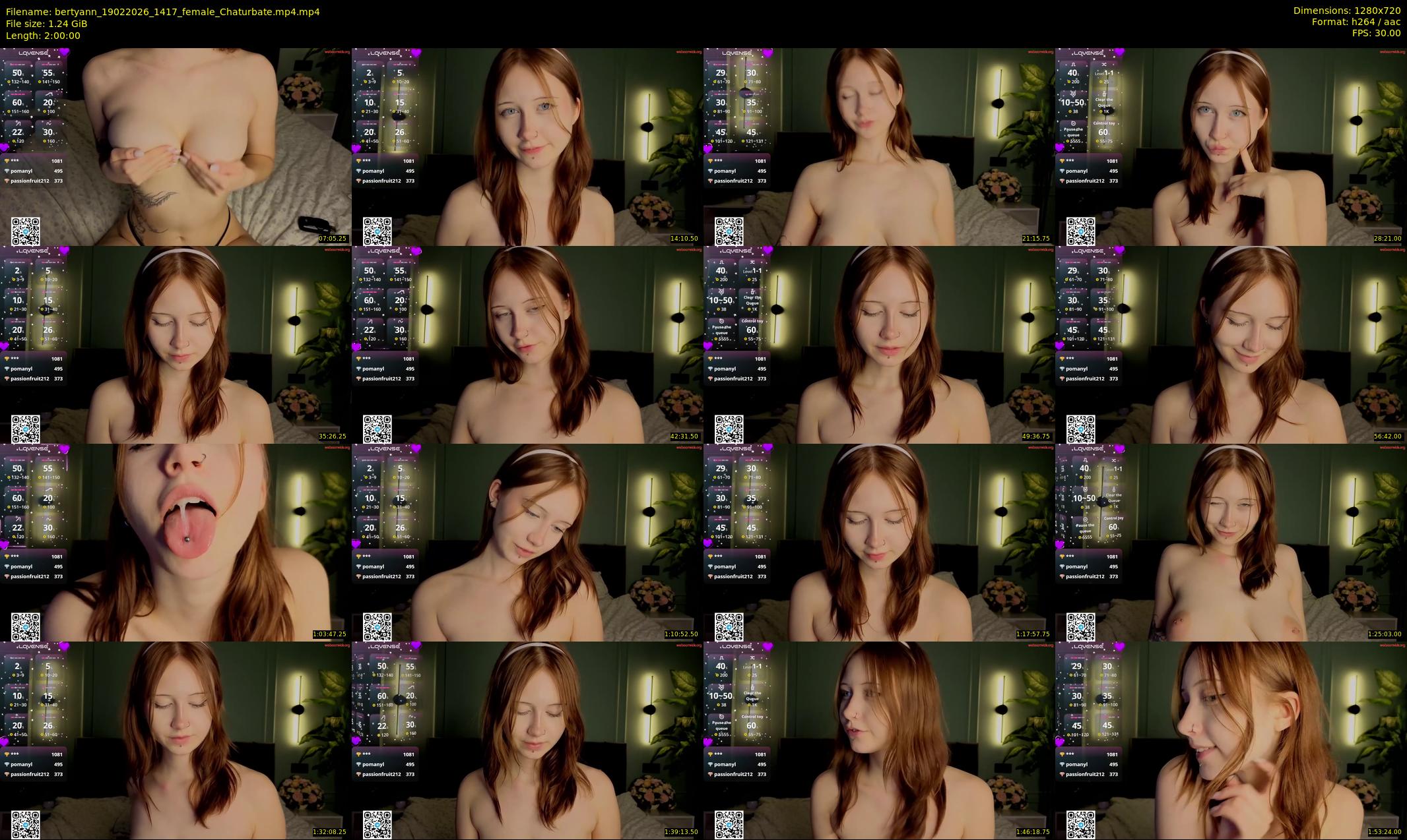 bertyann — 120 minute Chaturbate female cam show recording, 720p, Feb 19, 2026