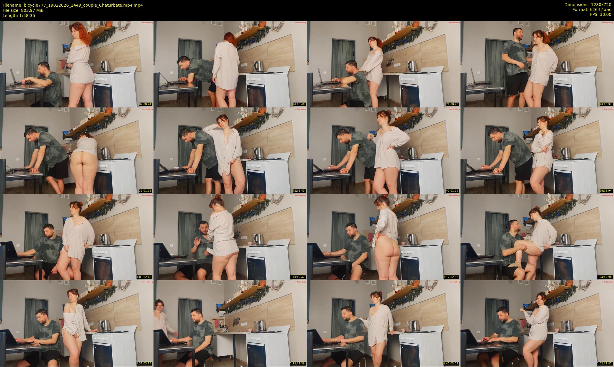 bicycle777 — 119 minute Chaturbate couple cam show recording, 720p, Feb 19, 2026