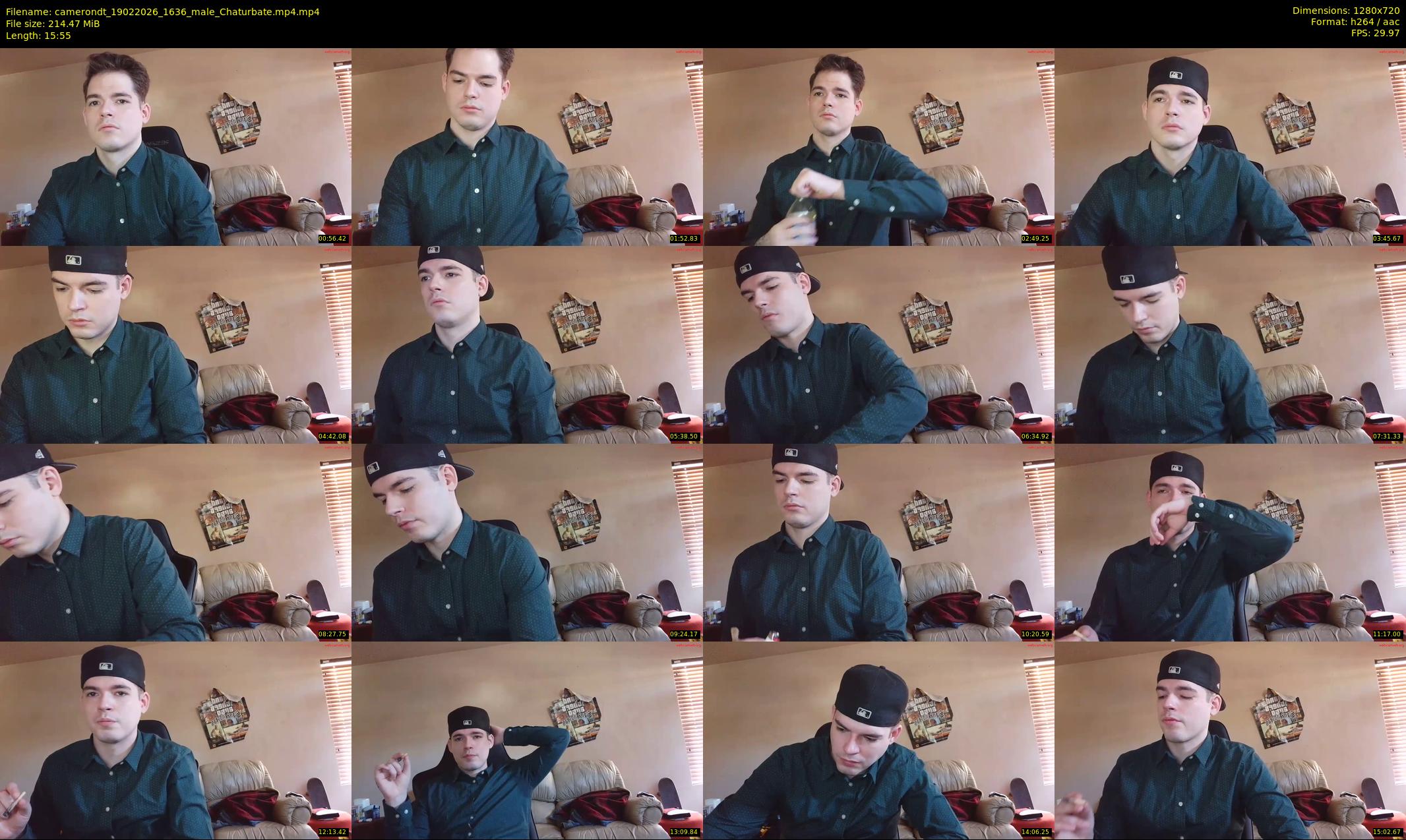 camerondt — 16 minute Chaturbate male cam show recording, 720p, Feb 19, 2026