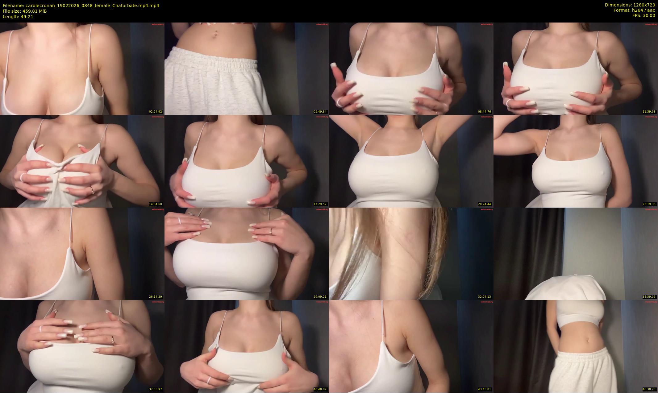 carolecronan — 50 minute Chaturbate female cam show recording, 720p, Feb 19, 2026