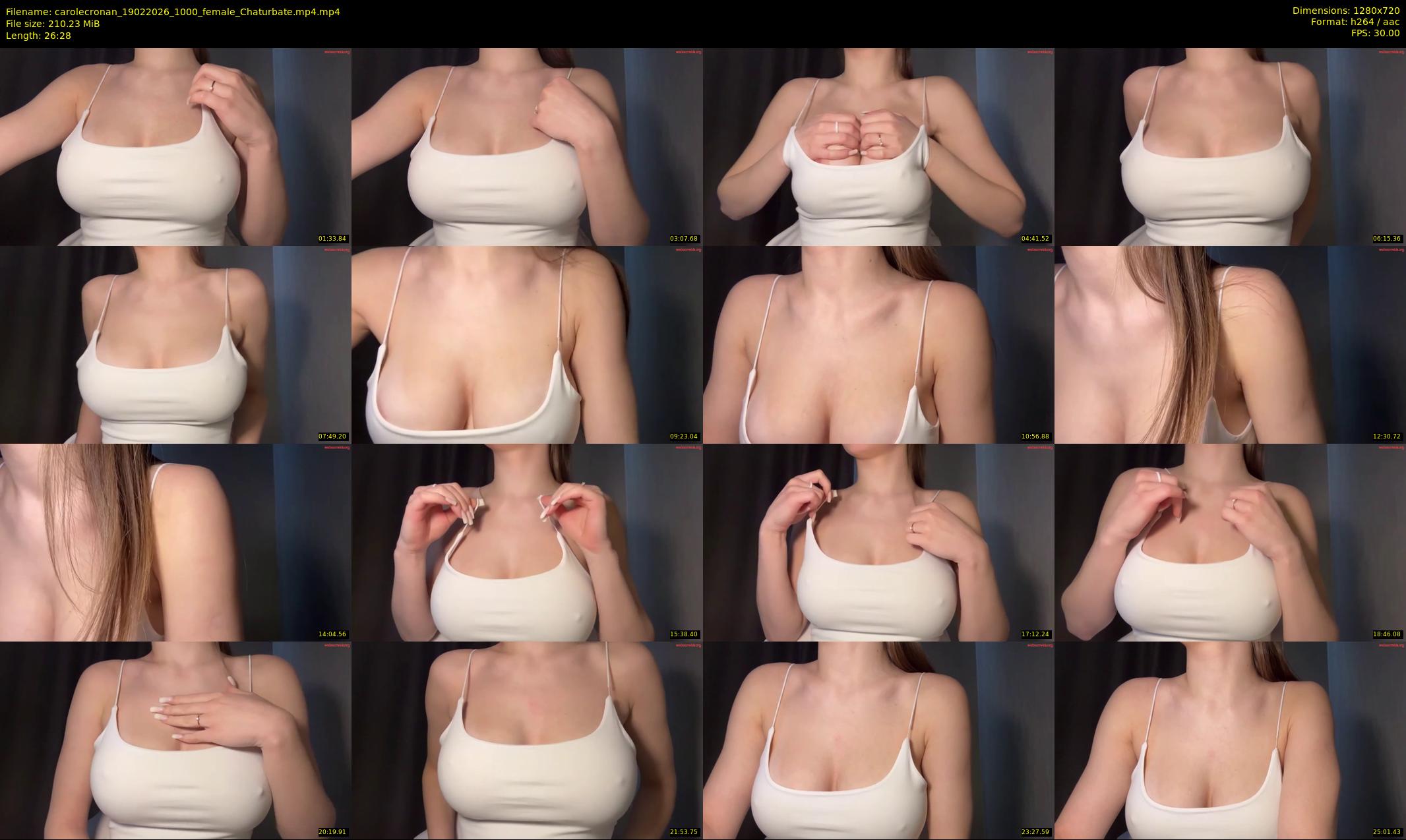 carolecronan — 27 minute Chaturbate female cam show recording, 720p, Feb 19, 2026