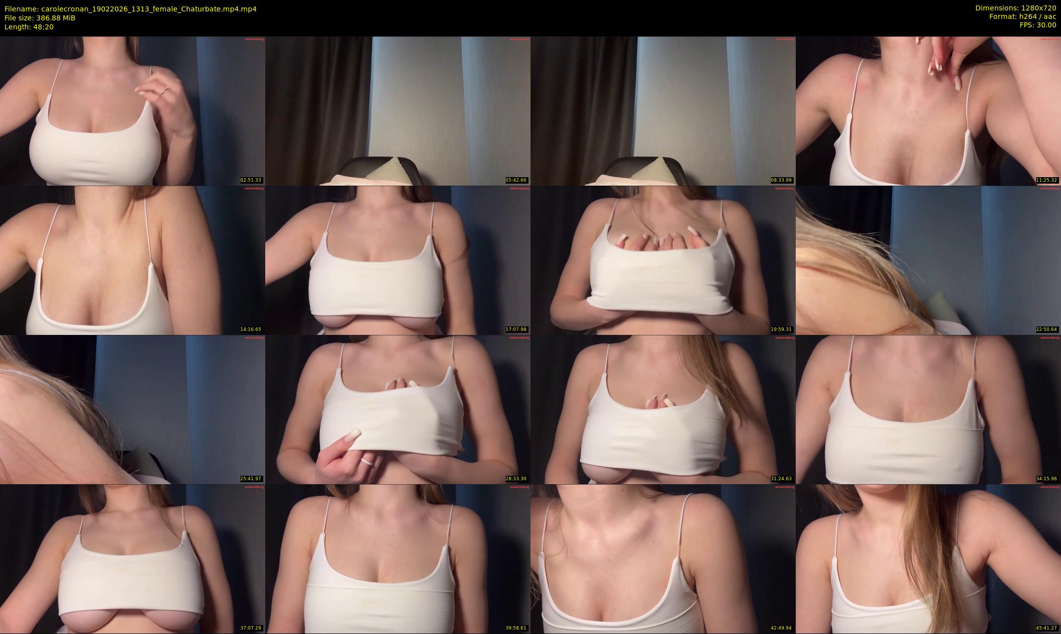 carolecronan — 49 minute Chaturbate female cam show recording, 720p, Feb 19, 2026