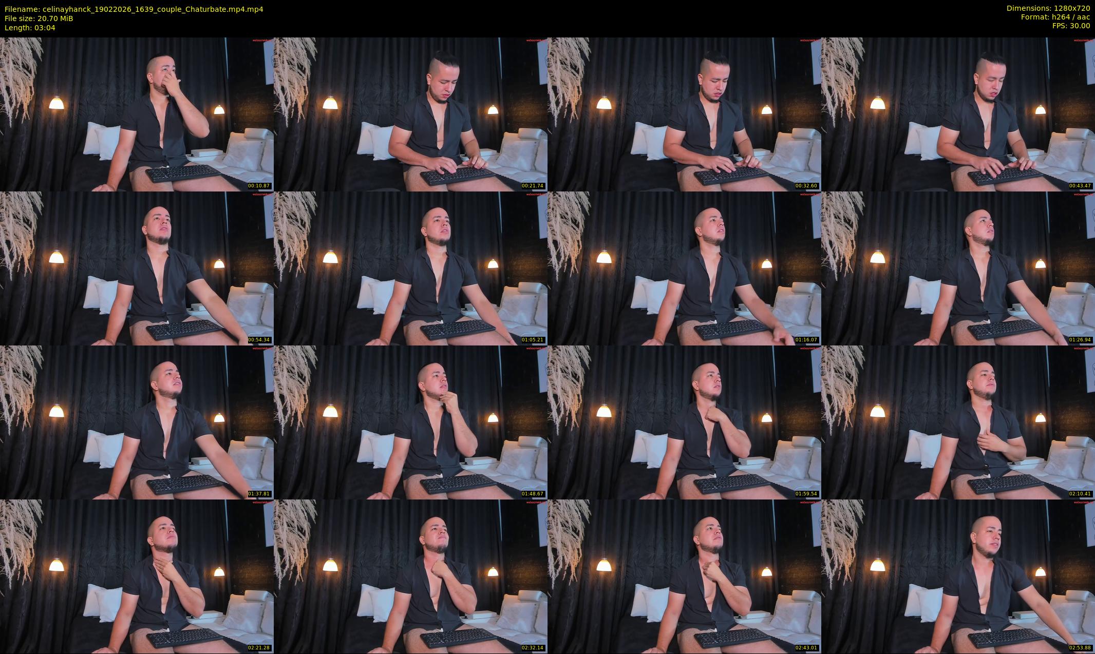 celinayhanck — 4 minute Chaturbate couple cam show recording, 720p, Feb 19, 2026