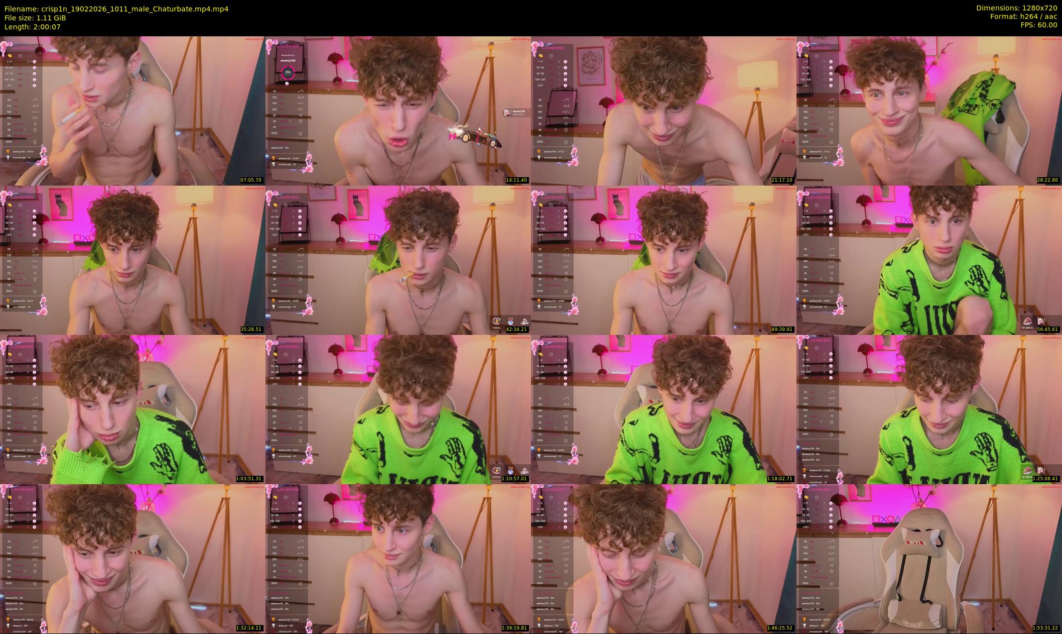 crisp1n — 121 minute Chaturbate male cam show recording, 720p, Feb 19, 2026