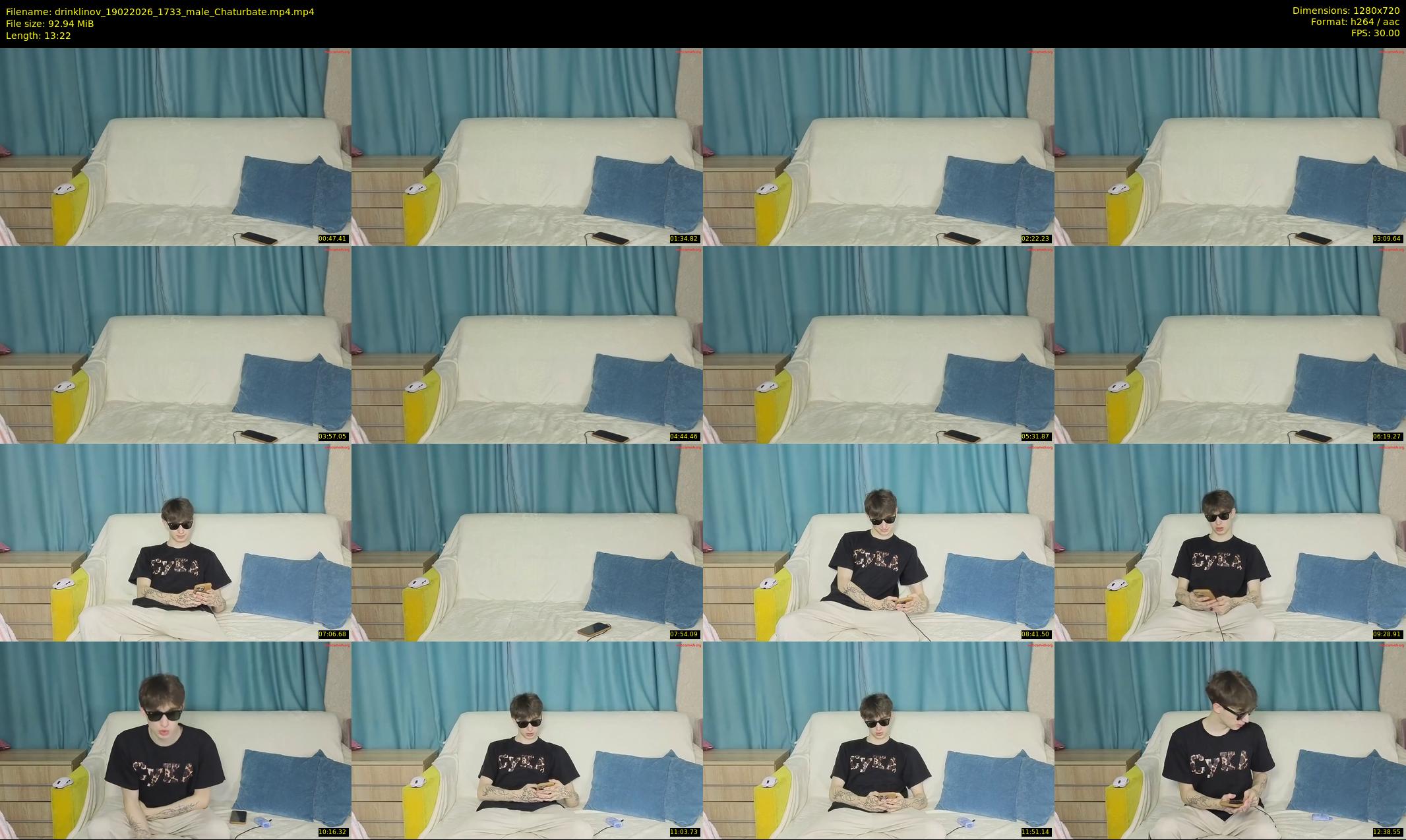 drinklinov — 14 minute Chaturbate male cam show recording, 720p, Feb 19, 2026