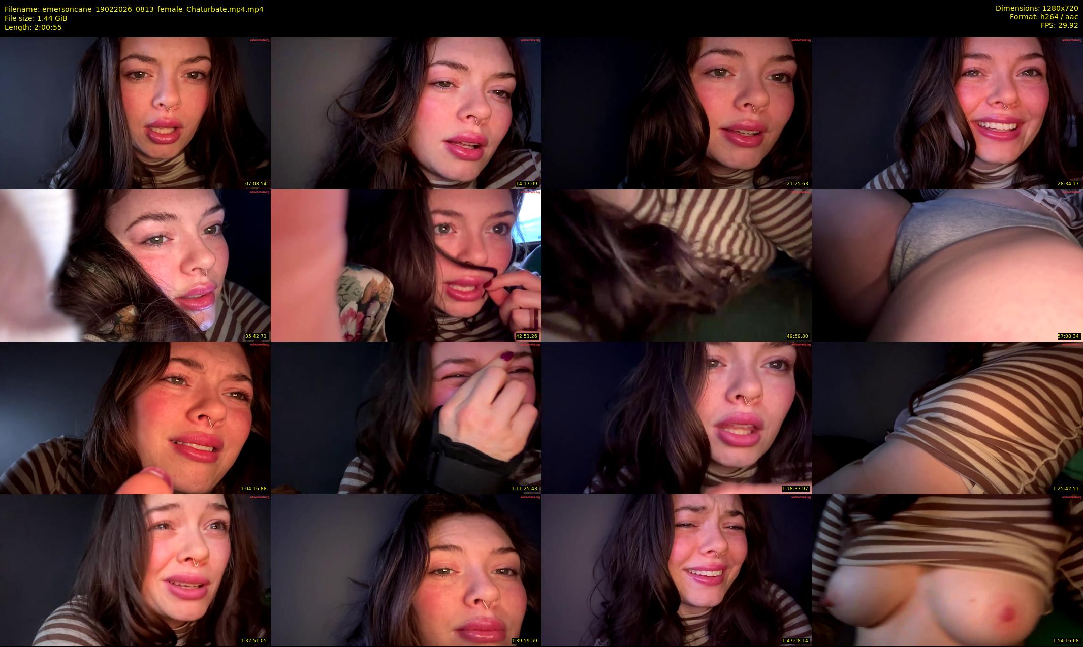 emersoncane — 121 minute Chaturbate female cam show recording, 720p, Feb 19, 2026