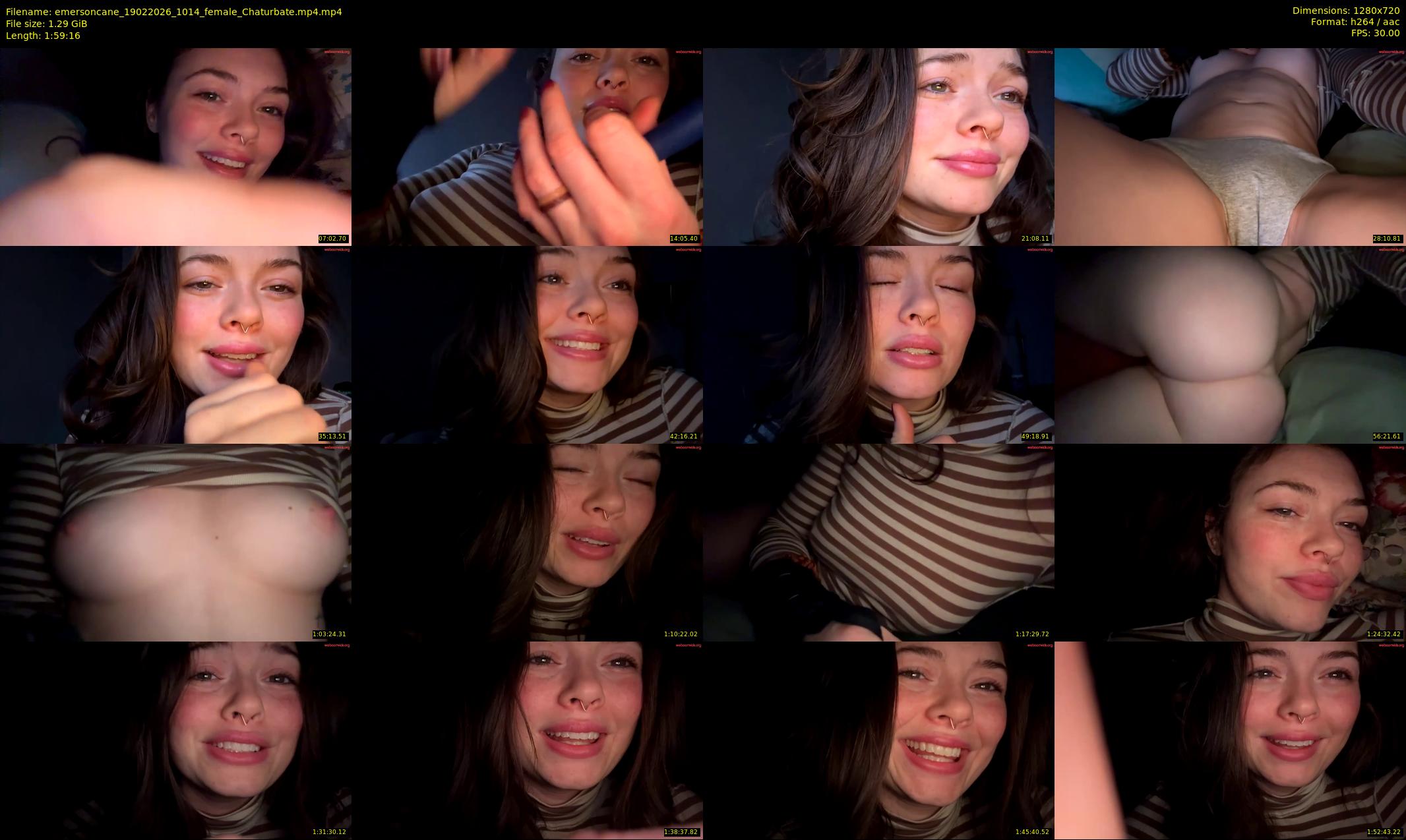 emersoncane — 120 minute Chaturbate female cam show recording, 720p, Feb 19, 2026