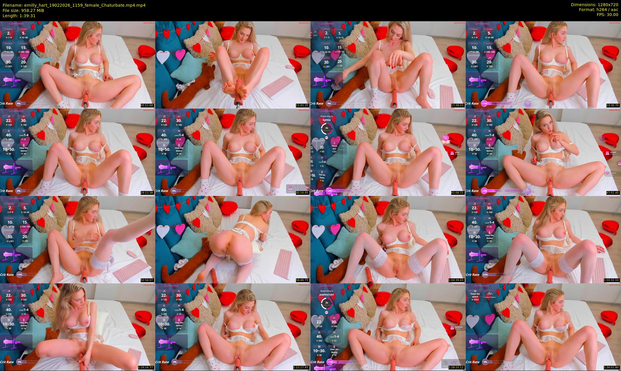 emilly_hart — 100 minute Chaturbate female cam show recording, 720p, Feb 19, 2026