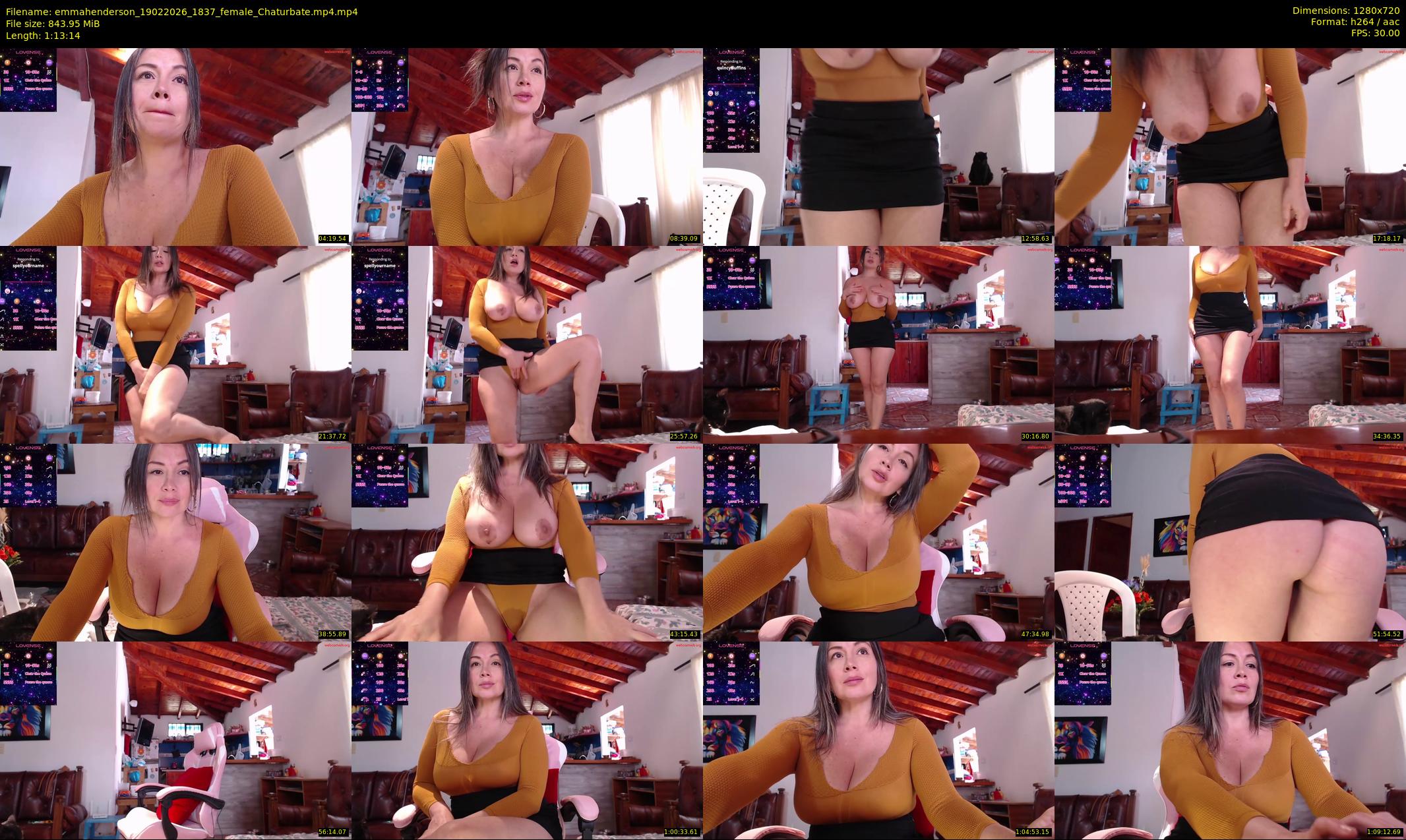 emmahenderson — 74 minute Chaturbate female cam show recording, 720p, Feb 19, 2026