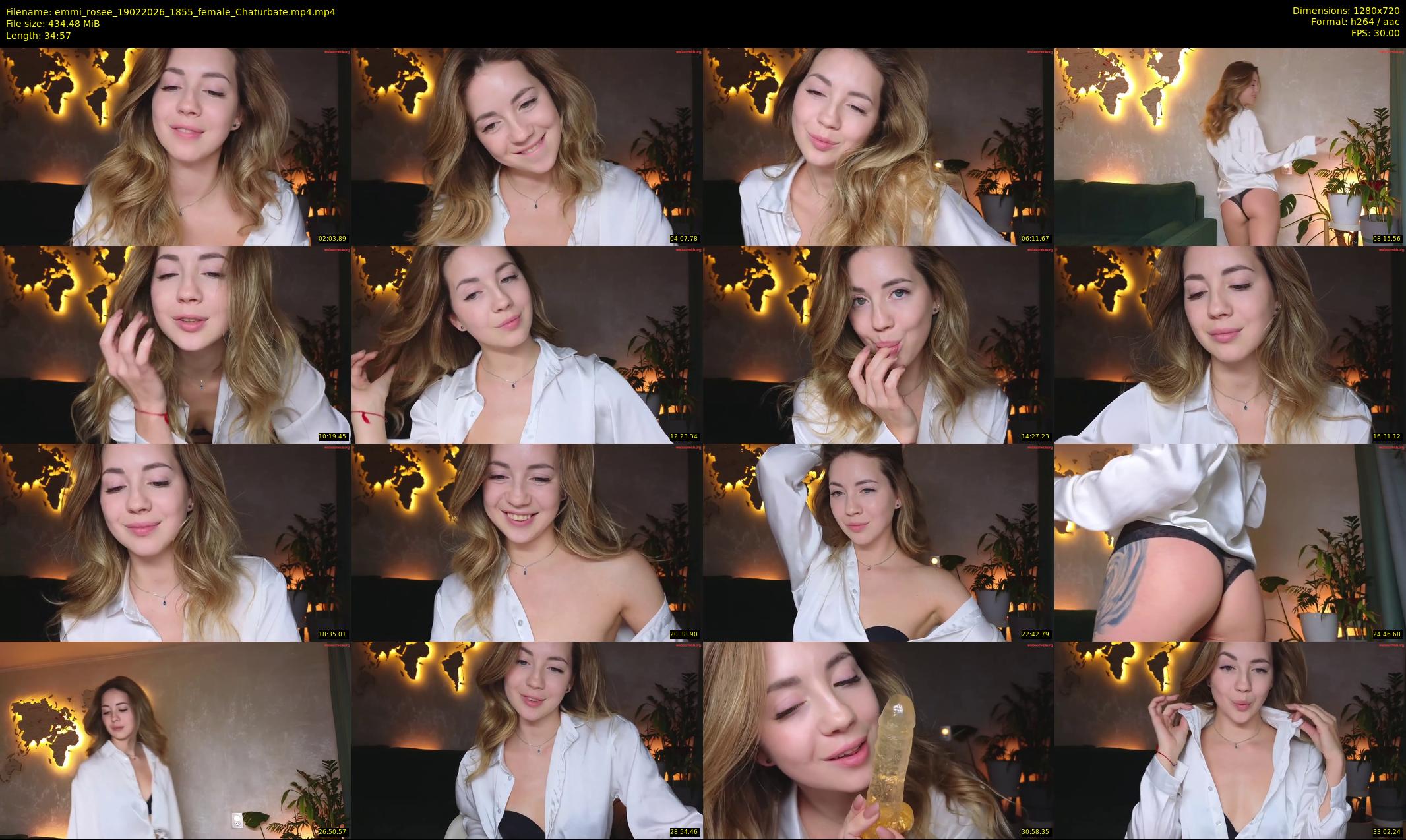 emmi_rosee — 35 minute Chaturbate female cam show recording, 720p, Feb 19, 2026