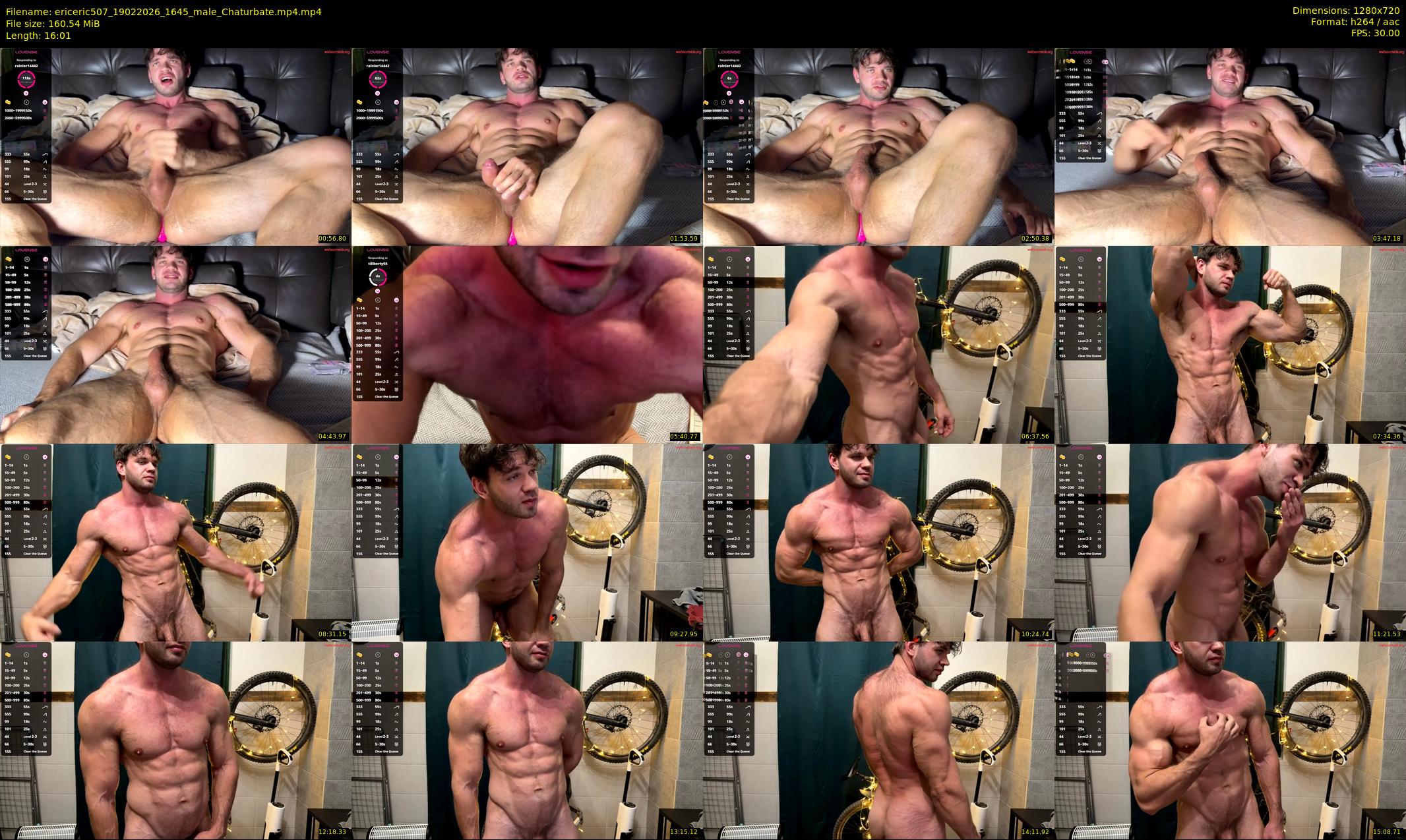 ericeric507 — 17 minute Chaturbate male cam show recording, 720p, Feb 19, 2026