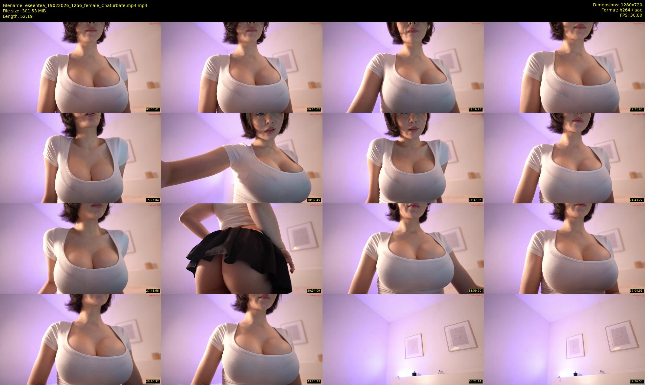 eseentea — 53 minute Chaturbate female cam show recording, 720p, Feb 19, 2026