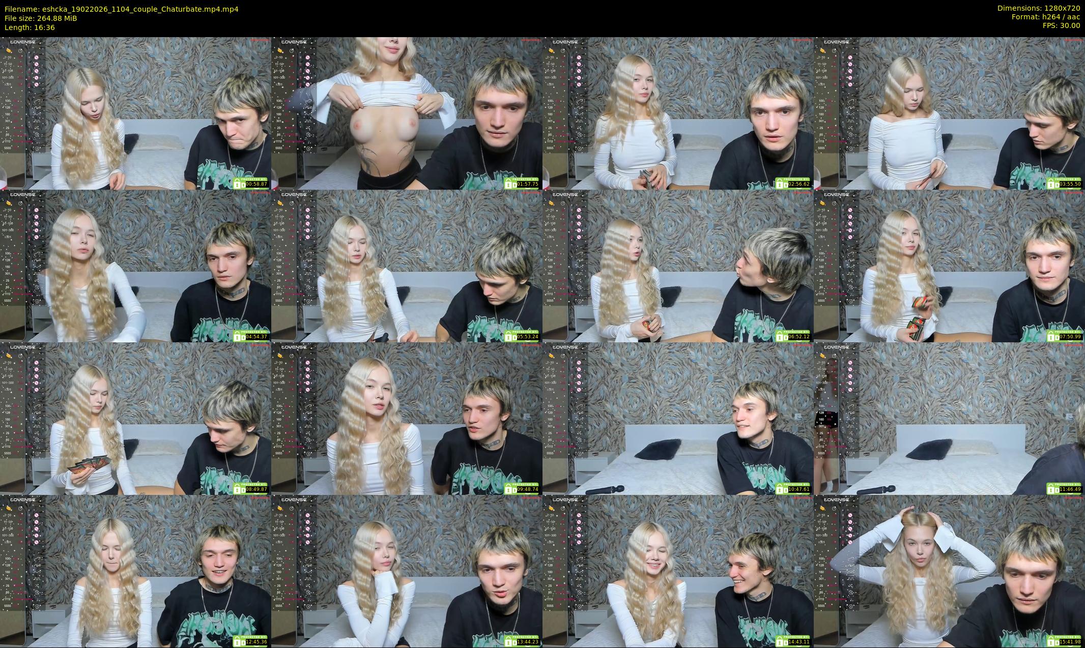 eshcka — 17 minute Chaturbate couple cam show recording, 720p, Feb 19, 2026