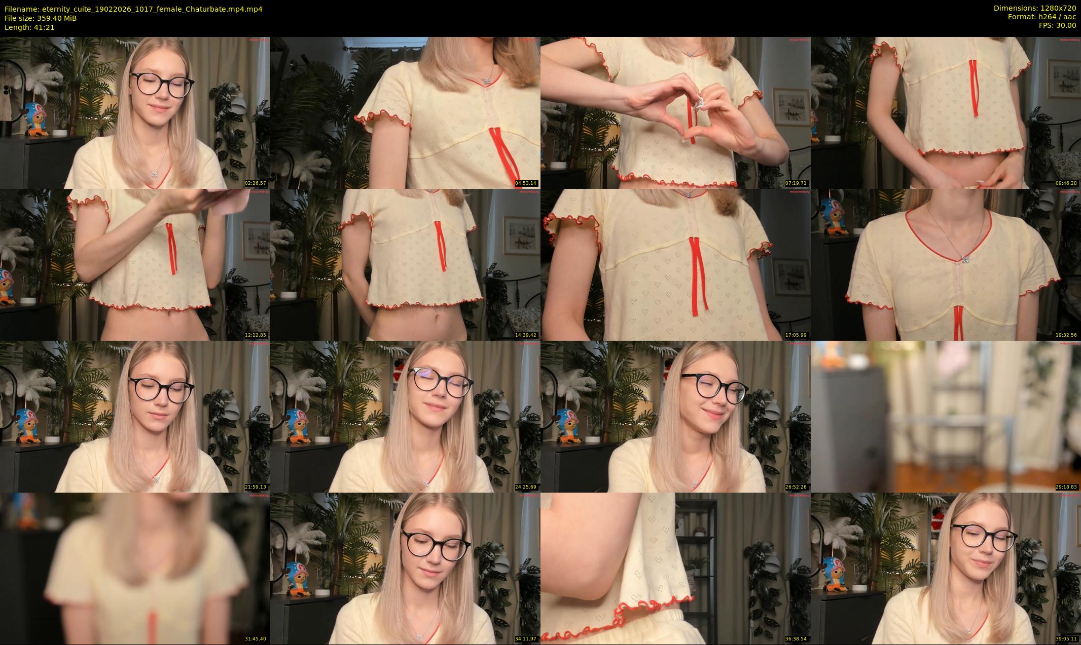 eternity_cuite — 42 minute Chaturbate female cam show recording, 720p, Feb 19, 2026