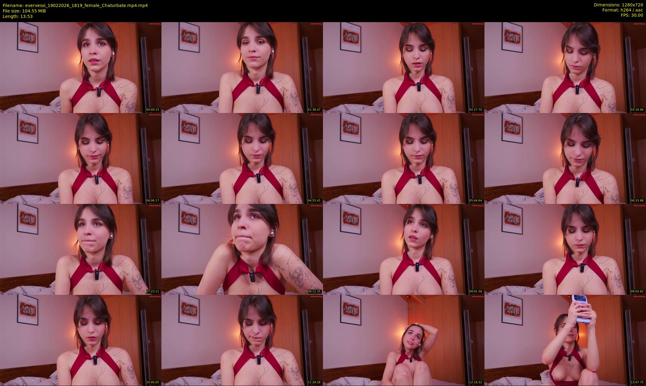 evervessi — 14 minute Chaturbate female cam show recording, 720p, Feb 19, 2026