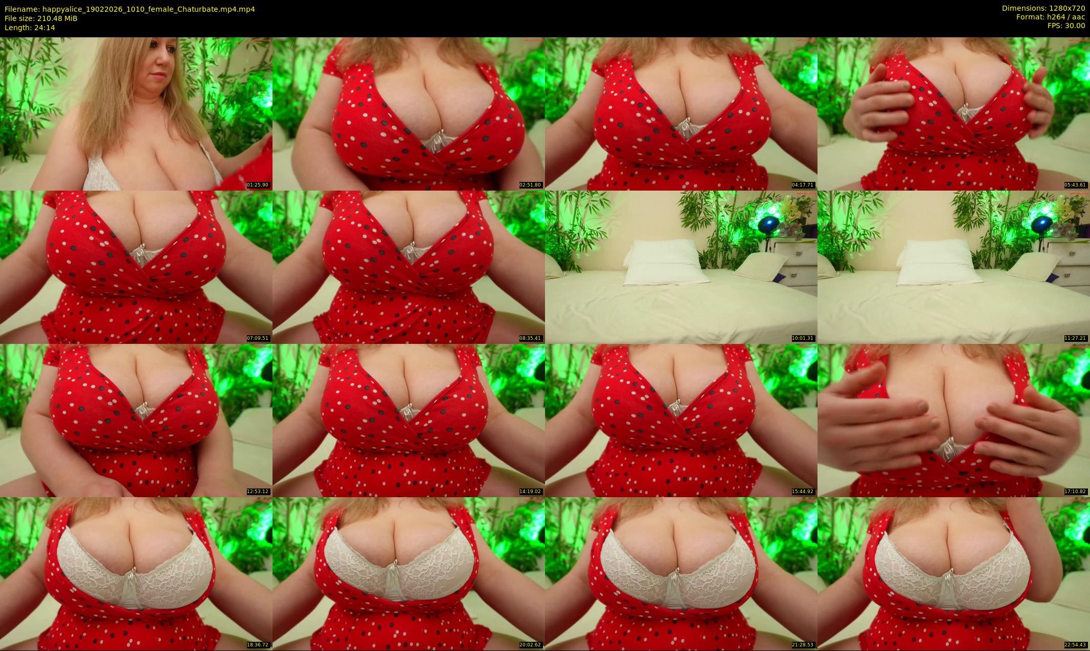 happyalice — 25 minute Chaturbate female cam show recording, 720p, Feb 19, 2026