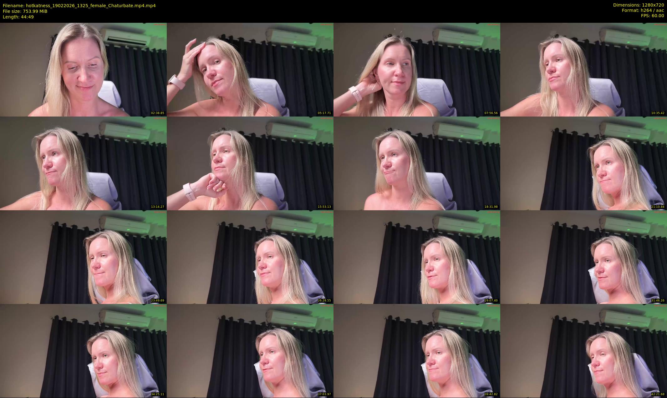 hotkatness — 45 minute Chaturbate female cam show recording, 720p, Feb 19, 2026