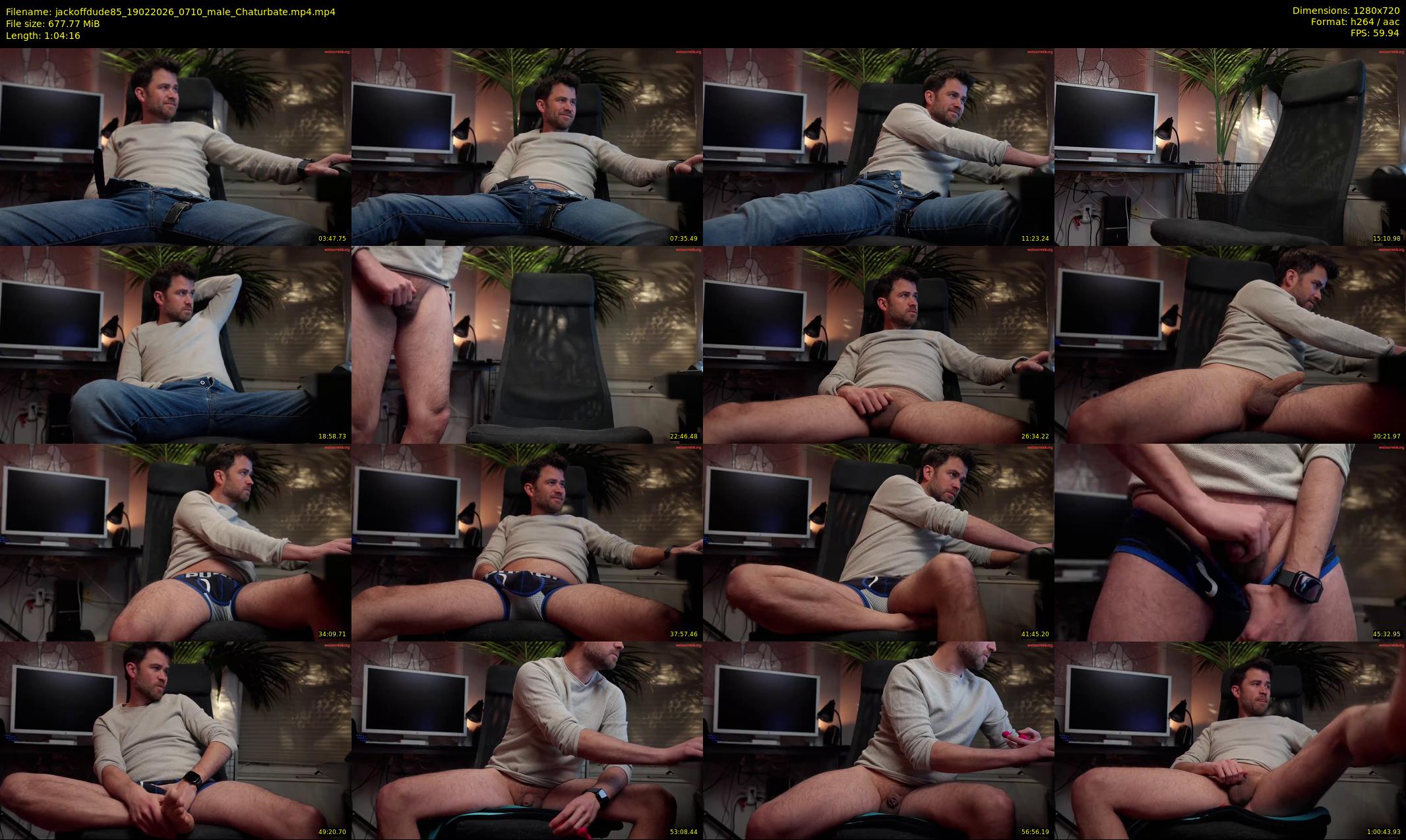 jackoffdude85 — 65 minute Chaturbate male cam show recording, 720p, Feb 19, 2026