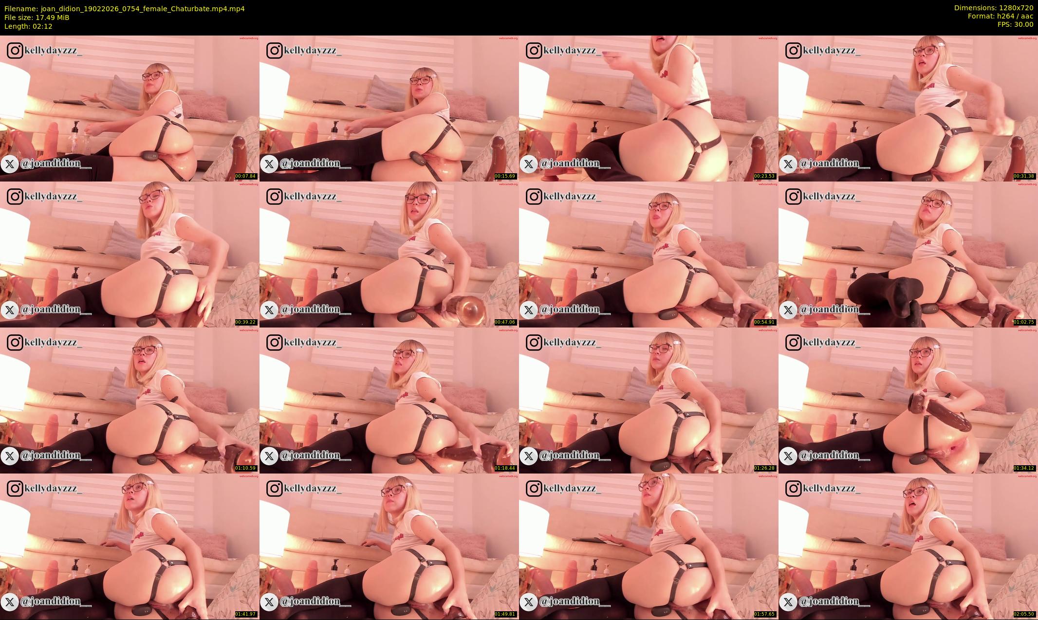 joan_didion — 3 minute Chaturbate female cam show recording, 720p, Feb 19, 2026