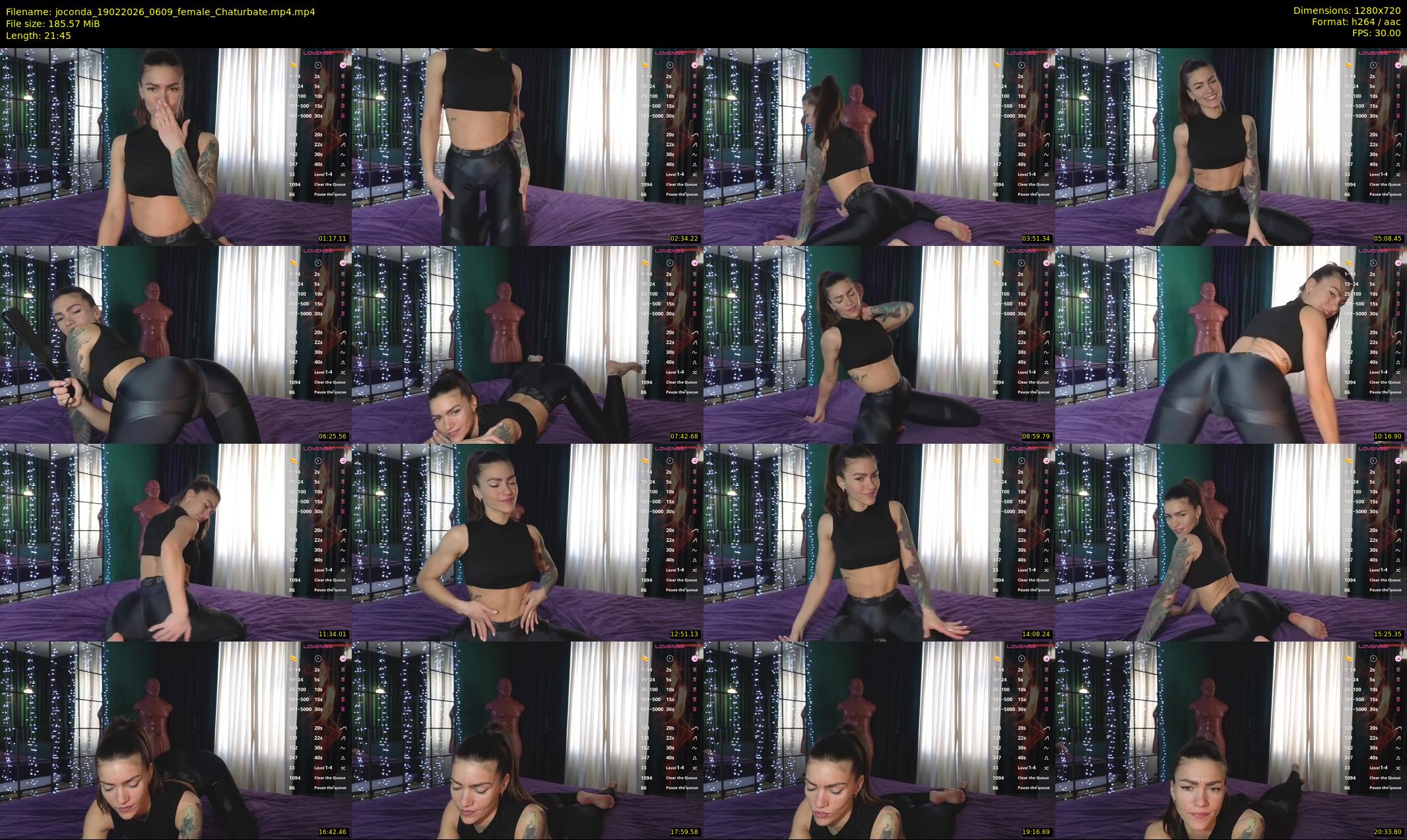 joconda — 22 minute Chaturbate female cam show recording, 720p, Feb 19, 2026