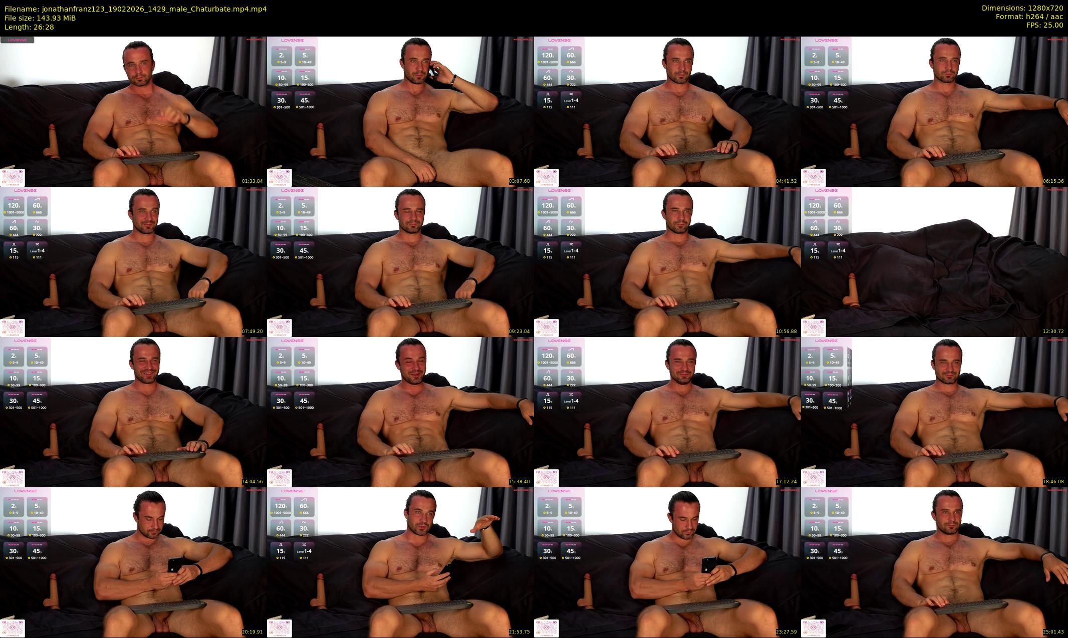 jonathanfranz123 — 27 minute Chaturbate male cam show recording, 720p, Feb 19, 2026