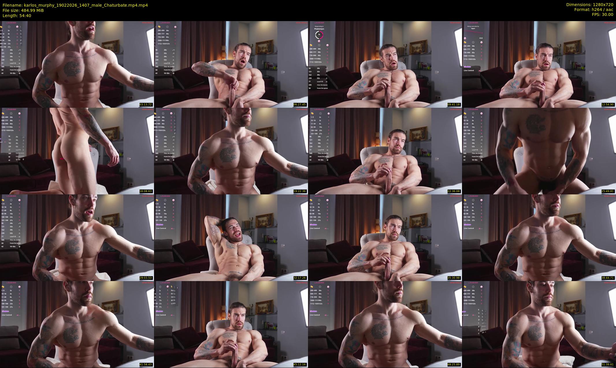 karlos_murphy — 55 minute Chaturbate male cam show recording, 720p, Feb 19, 2026