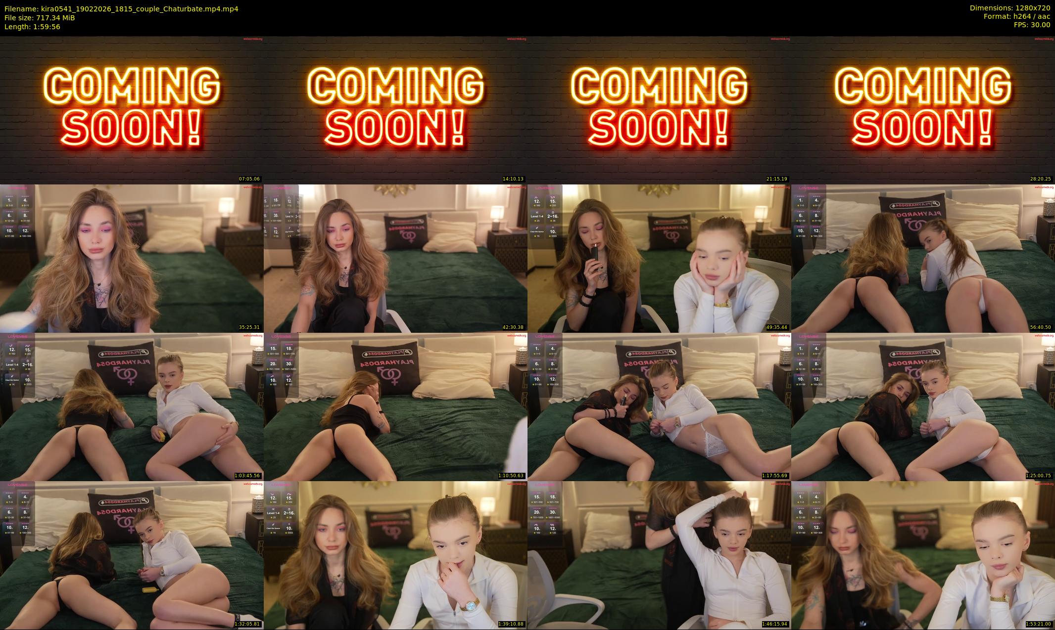 kira0541 — 120 minute Chaturbate couple cam show recording, 720p, Feb 19, 2026