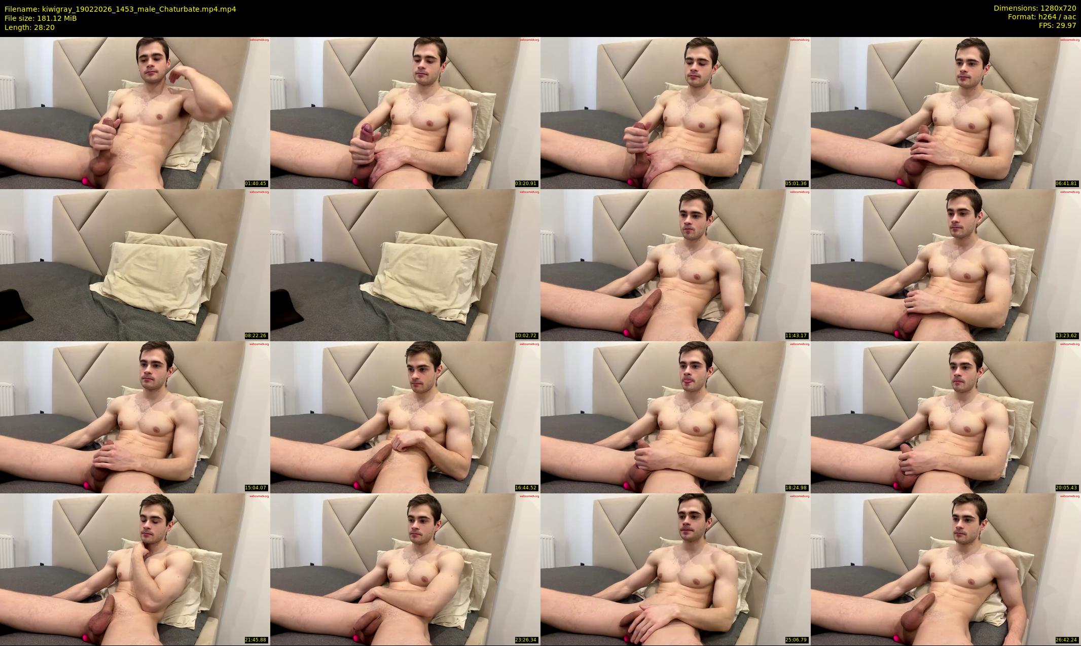 kiwigray — 29 minute Chaturbate male cam show recording, 720p, Feb 19, 2026
