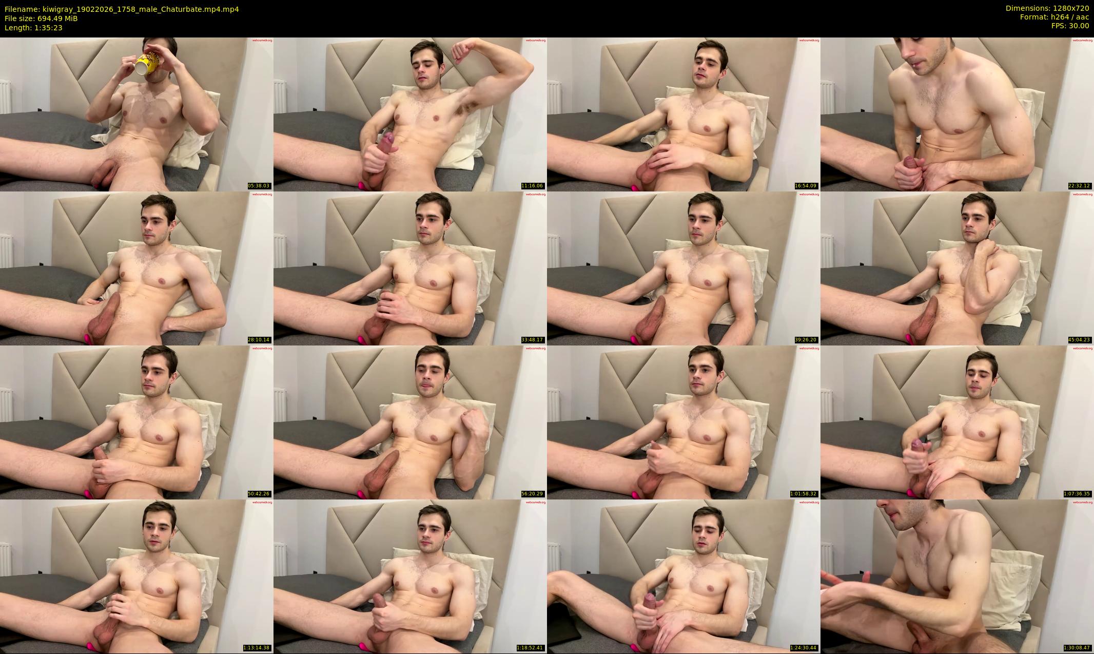 kiwigray — 96 minute Chaturbate male cam show recording, 720p, Feb 19, 2026
