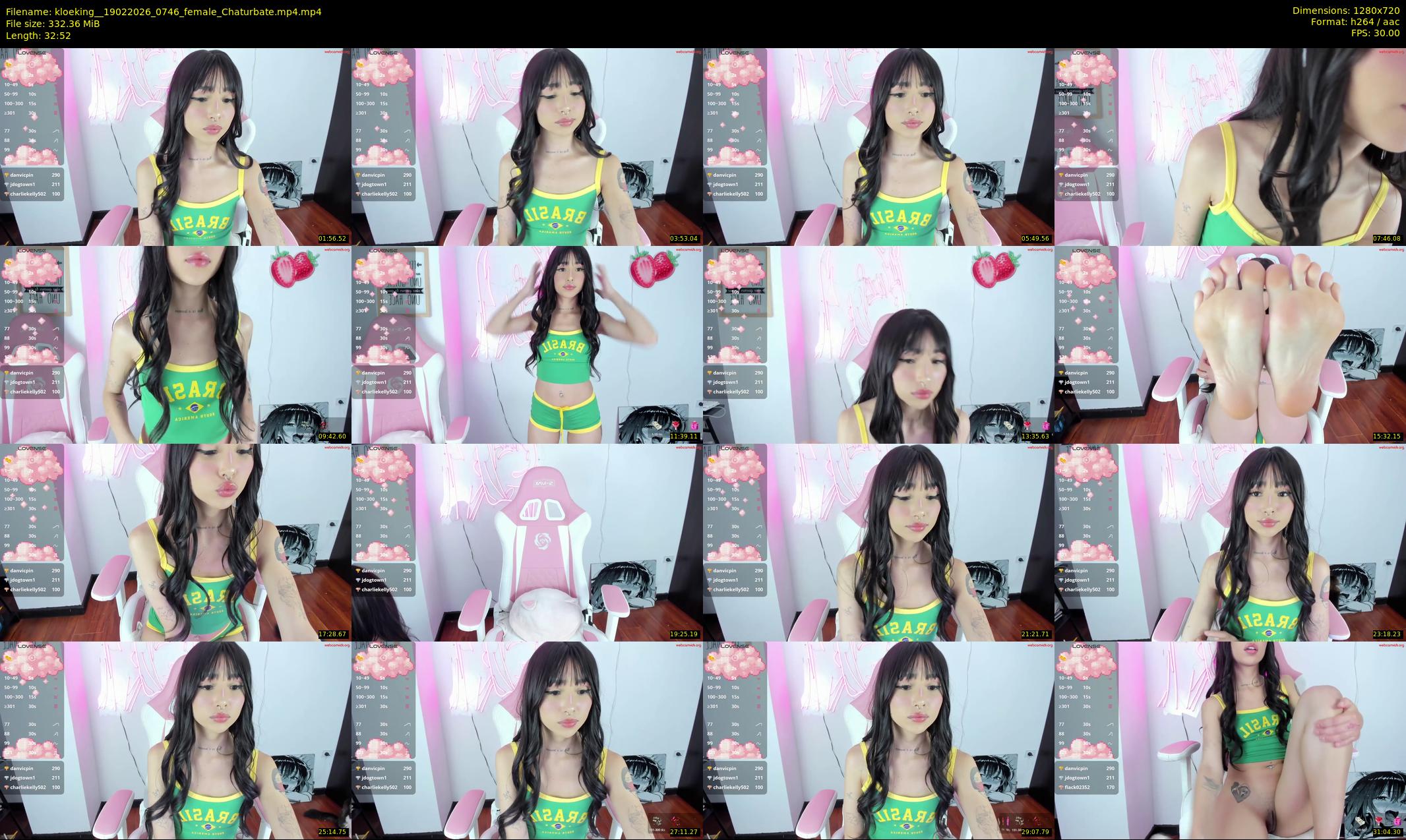 kloeking_ — 33 minute Chaturbate female cam show recording, 720p, Feb 19, 2026