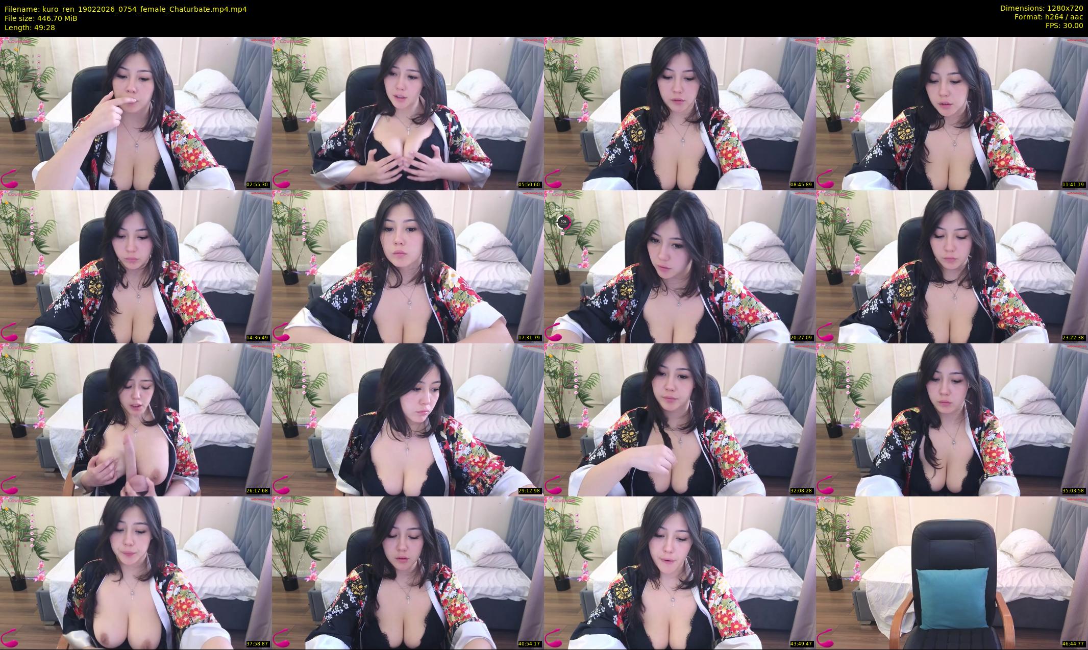 kuro_ren — 50 minute Chaturbate female cam show recording, 720p, Feb 19, 2026