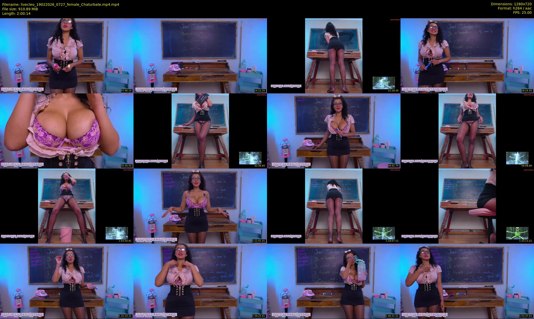 livecleo — 121 minute Chaturbate female cam show recording, 720p, Feb 19, 2026