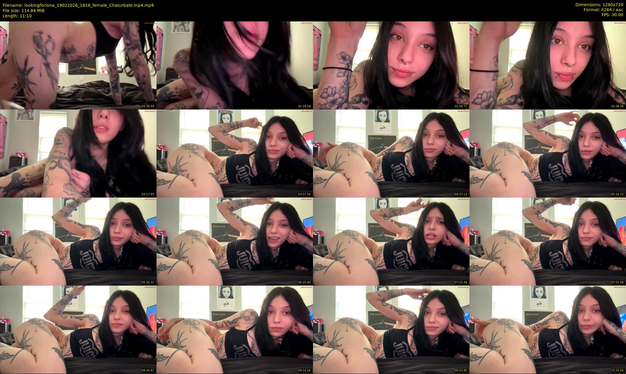 lookingforlona — 12 minute Chaturbate female cam show recording, 720p, Feb 19, 2026