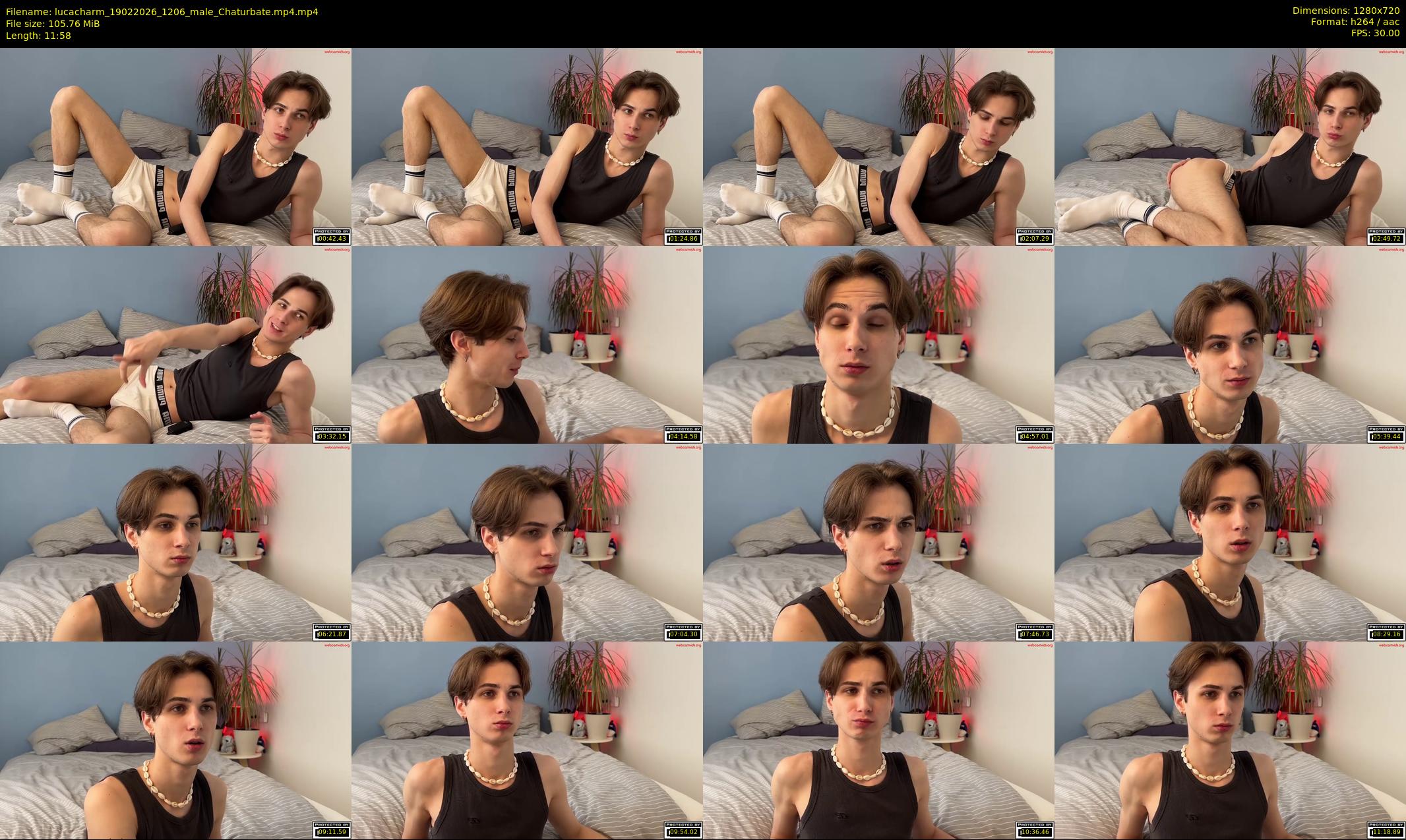 lucacharm — 12 minute Chaturbate male cam show recording, 720p, Feb 19, 2026