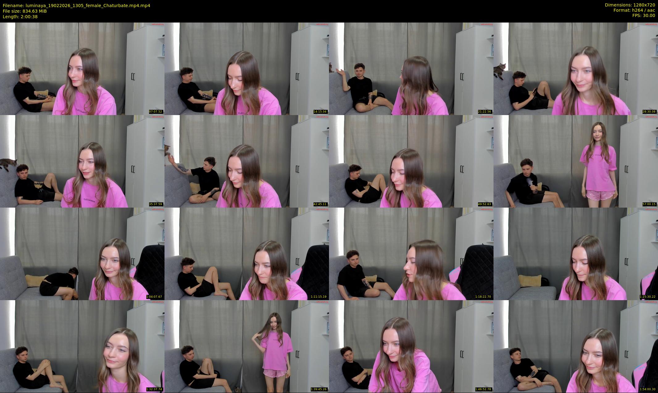 luminaya — 121 minute Chaturbate female cam show recording, 720p, Feb 19, 2026