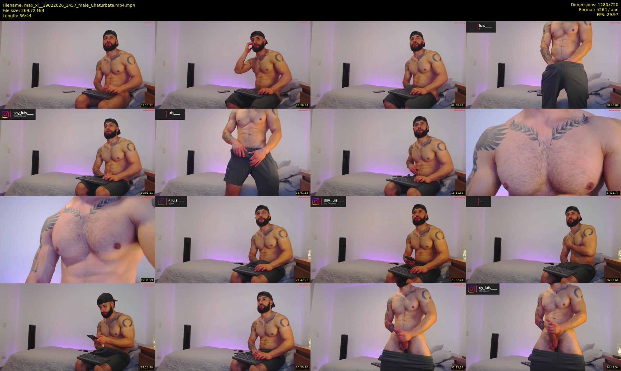 max_xl_ — 37 minute Chaturbate male cam show recording, 720p, Feb 19, 2026