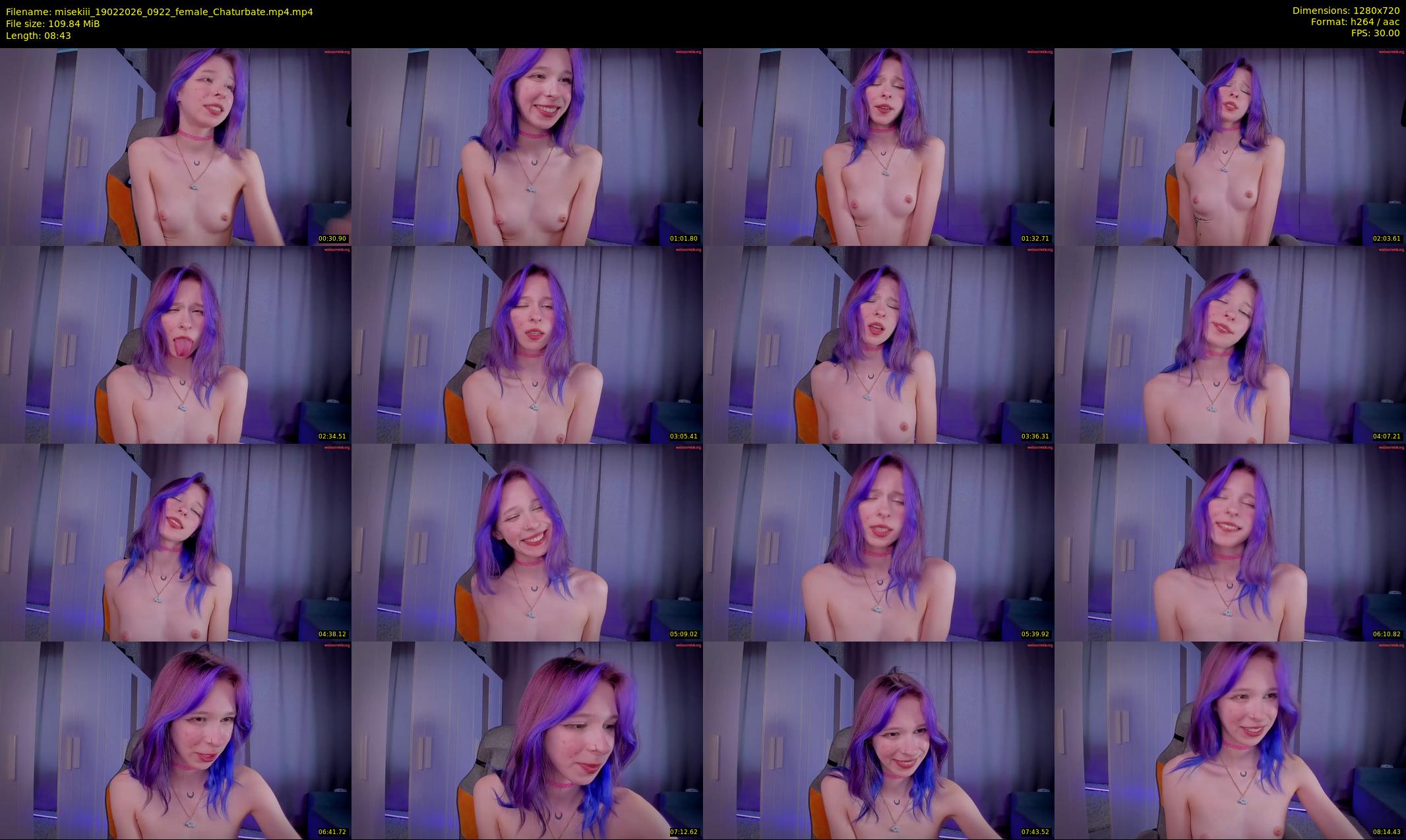 misekiii — 9 minute Chaturbate female cam show recording, 720p, Feb 19, 2026